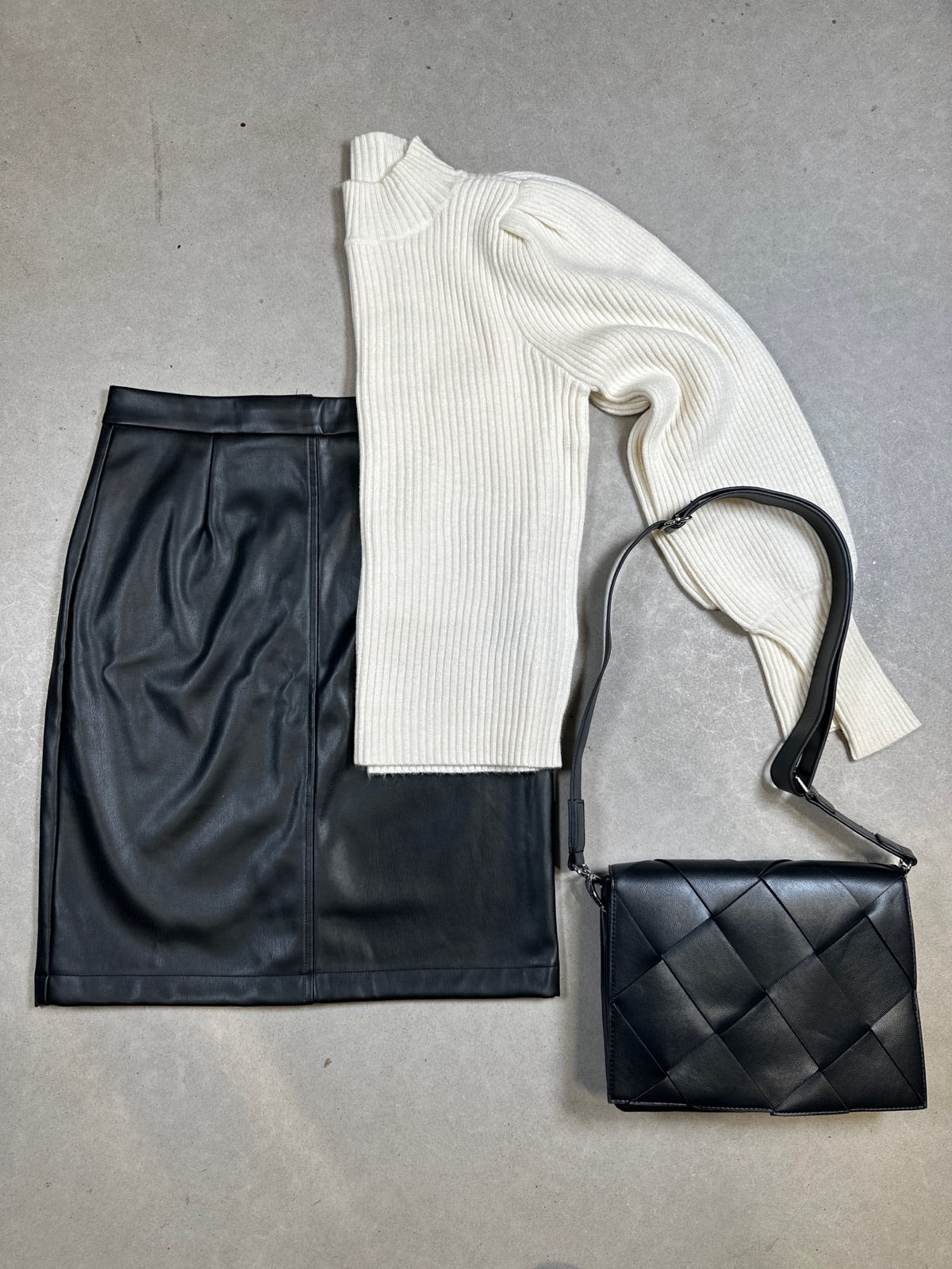 Onlkatia Long Sleeve Highneck Pullover Whitecap Gray Melange