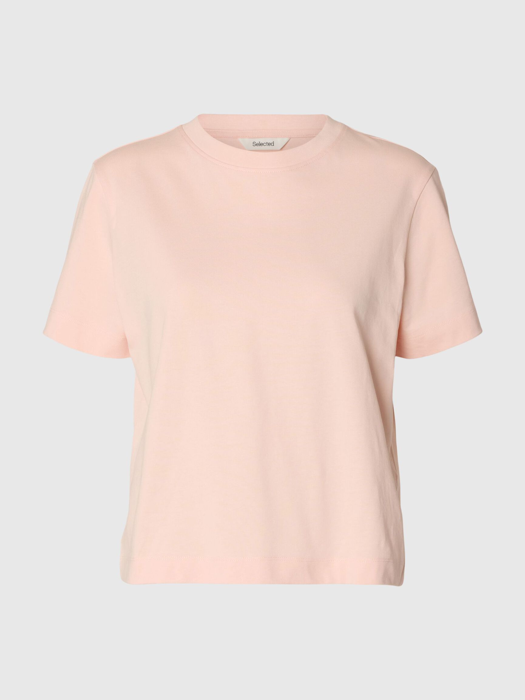 Slfessential Short Sleeve Boxy Tee Pale Dogwood