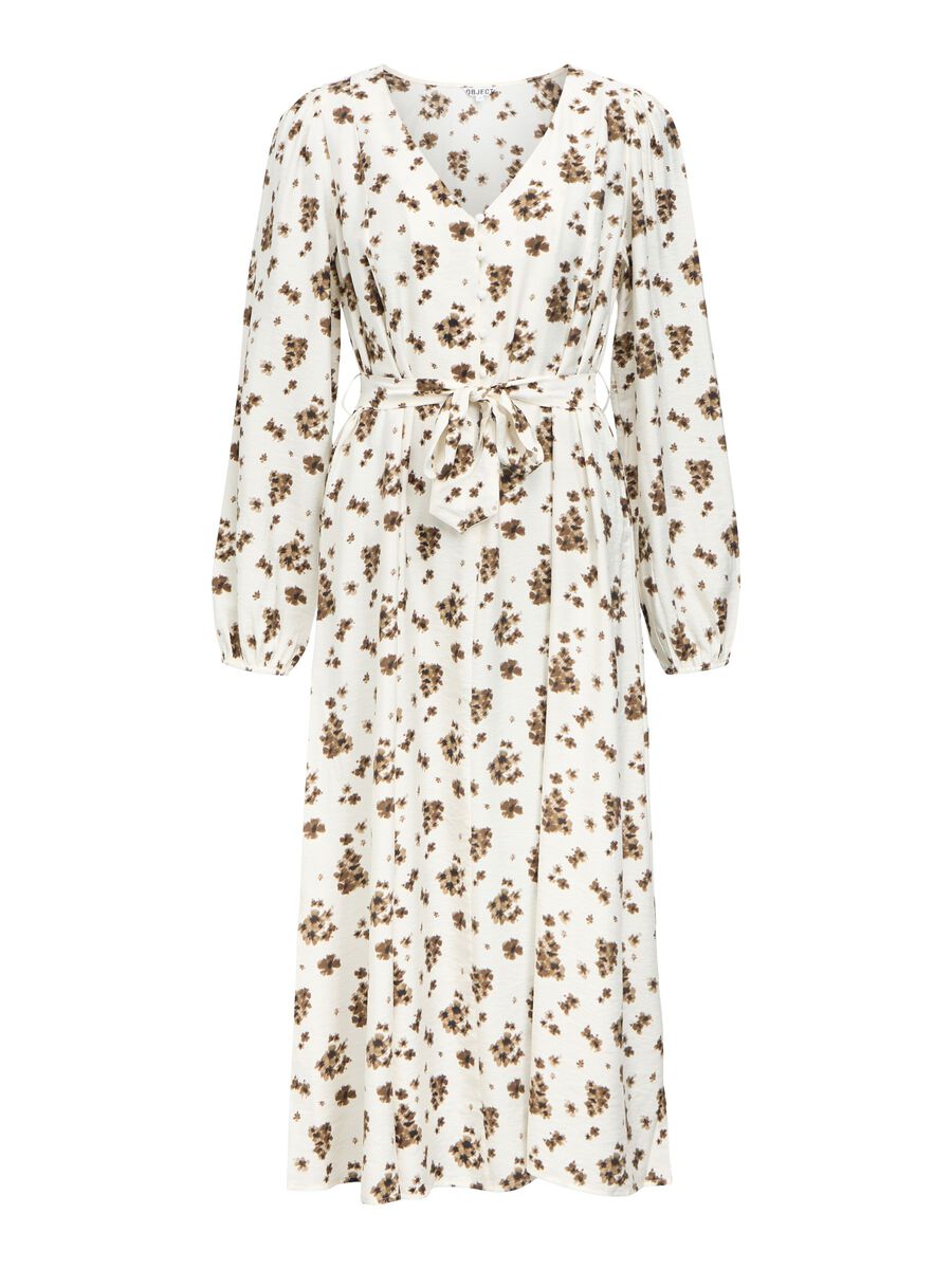 Objkristi Re Long Shirt Dress Birch Morel Flowers