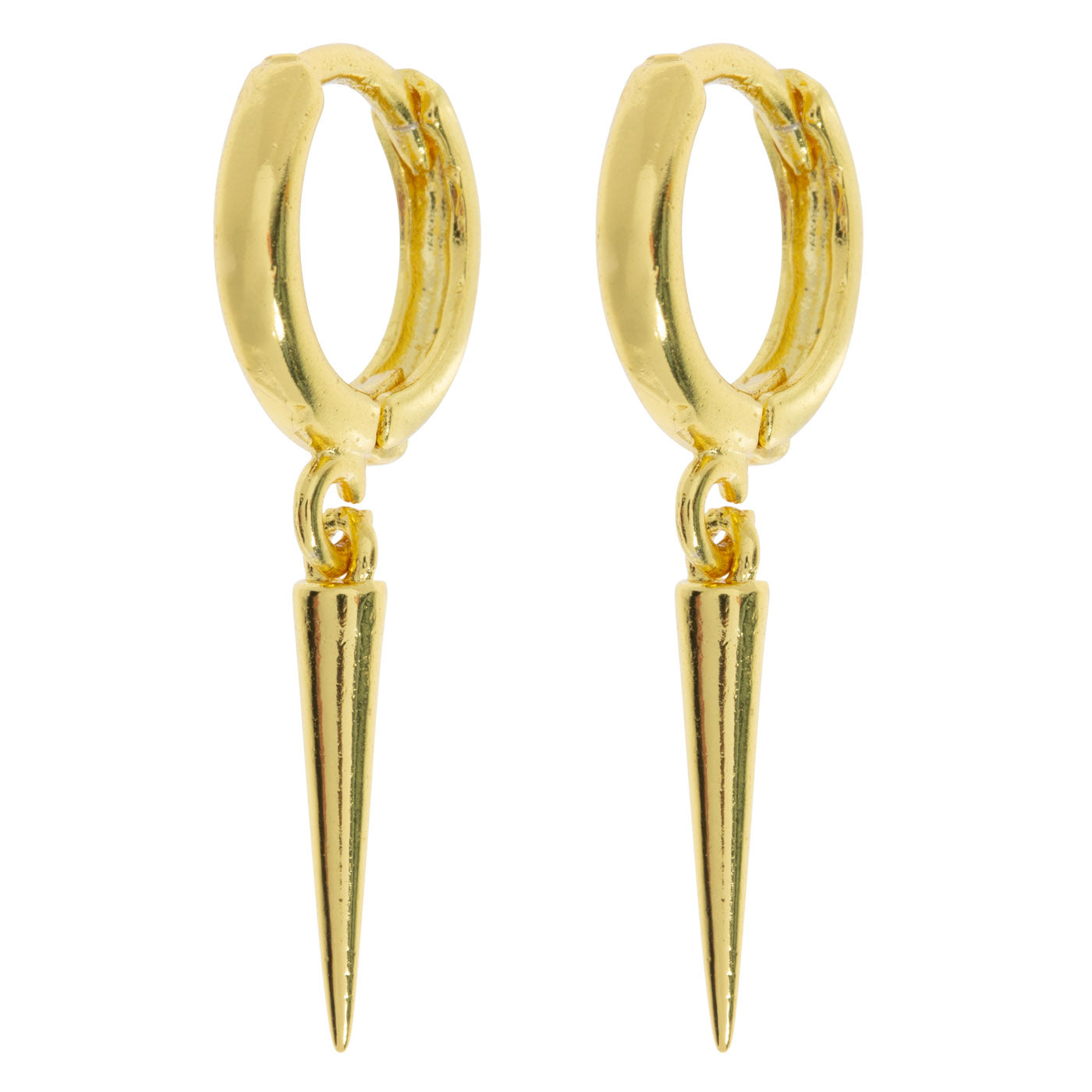 Nyah - Spike Hoop Earrings Gold