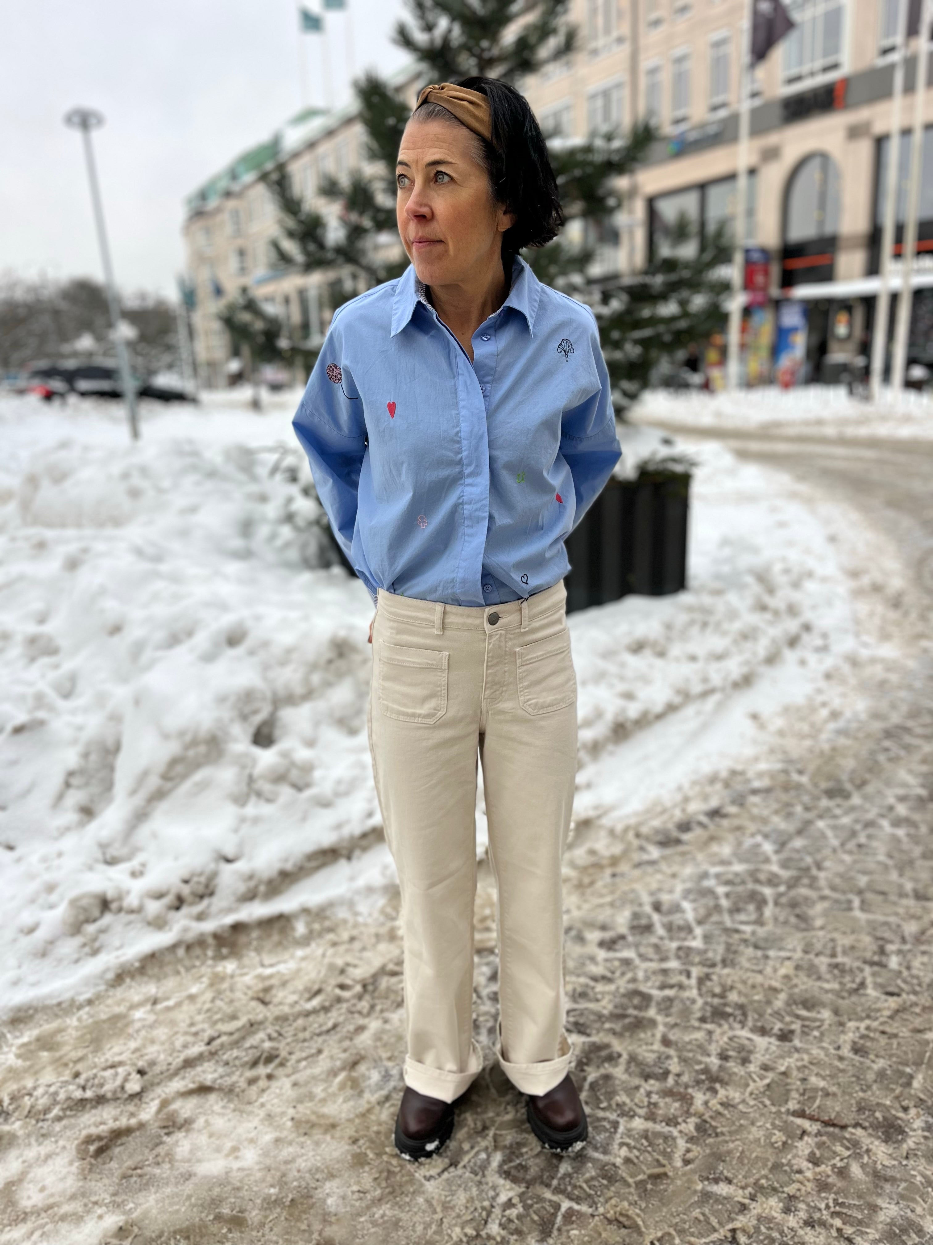 Bologna Wide Twill Pant Desert