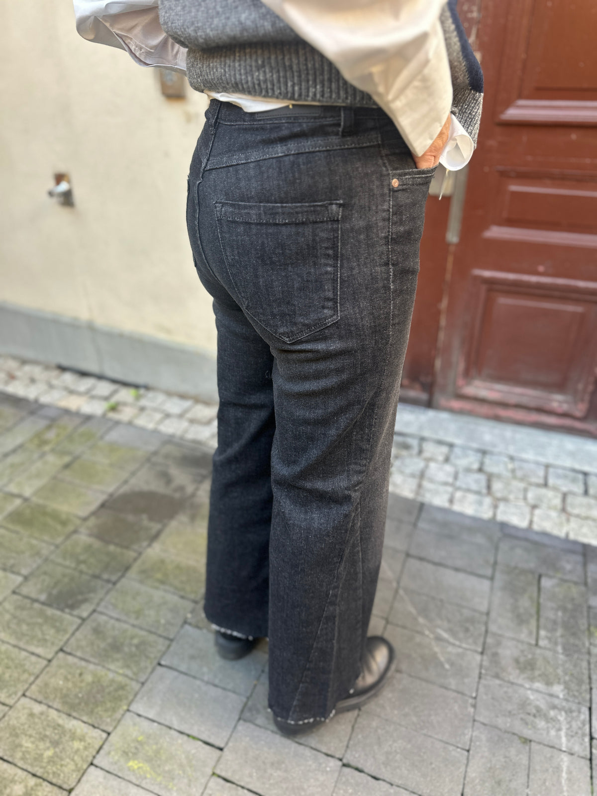 Como Wide Jeans Washed Grey