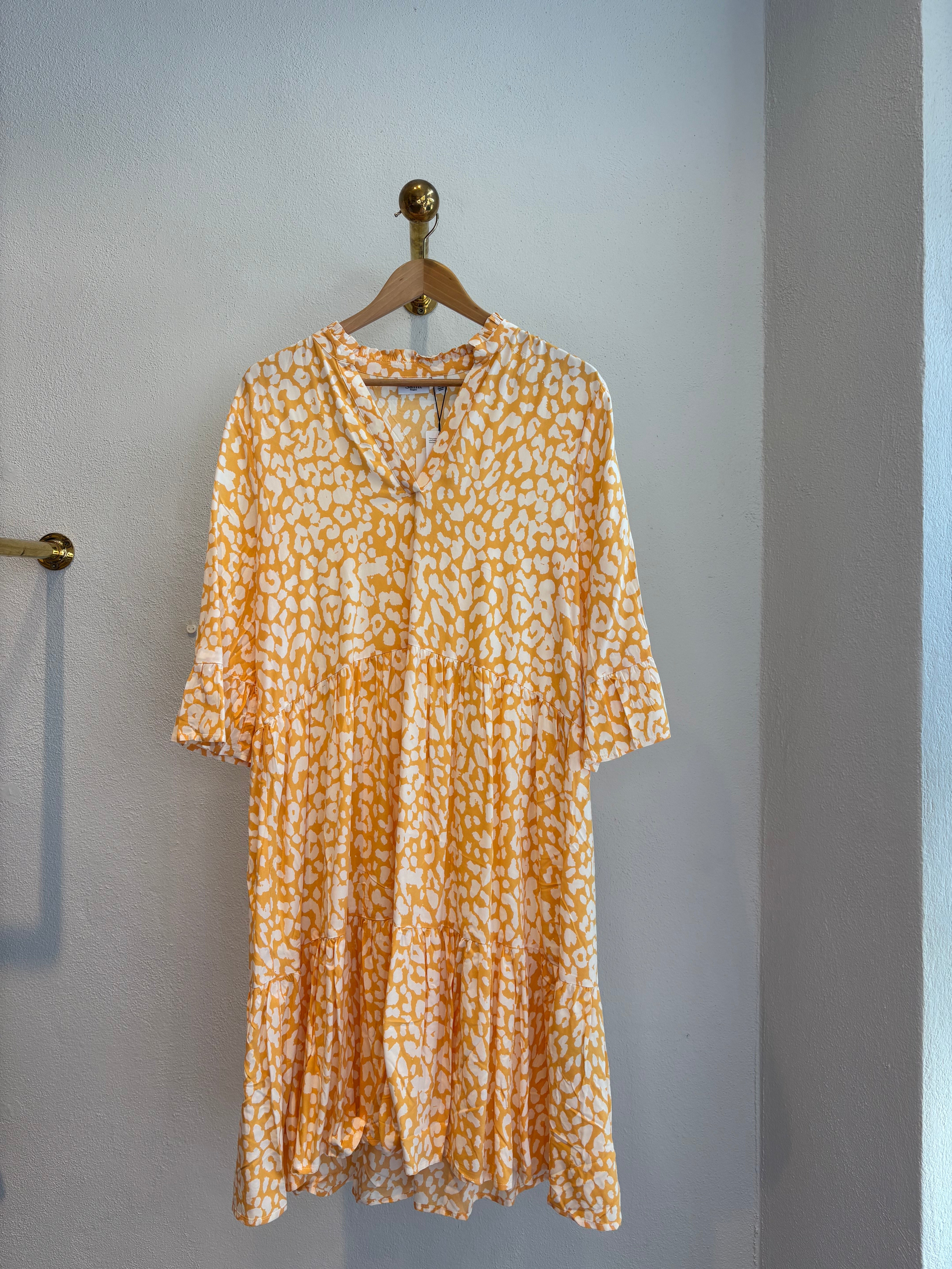 Eda Dress Golden Apricot Leopard