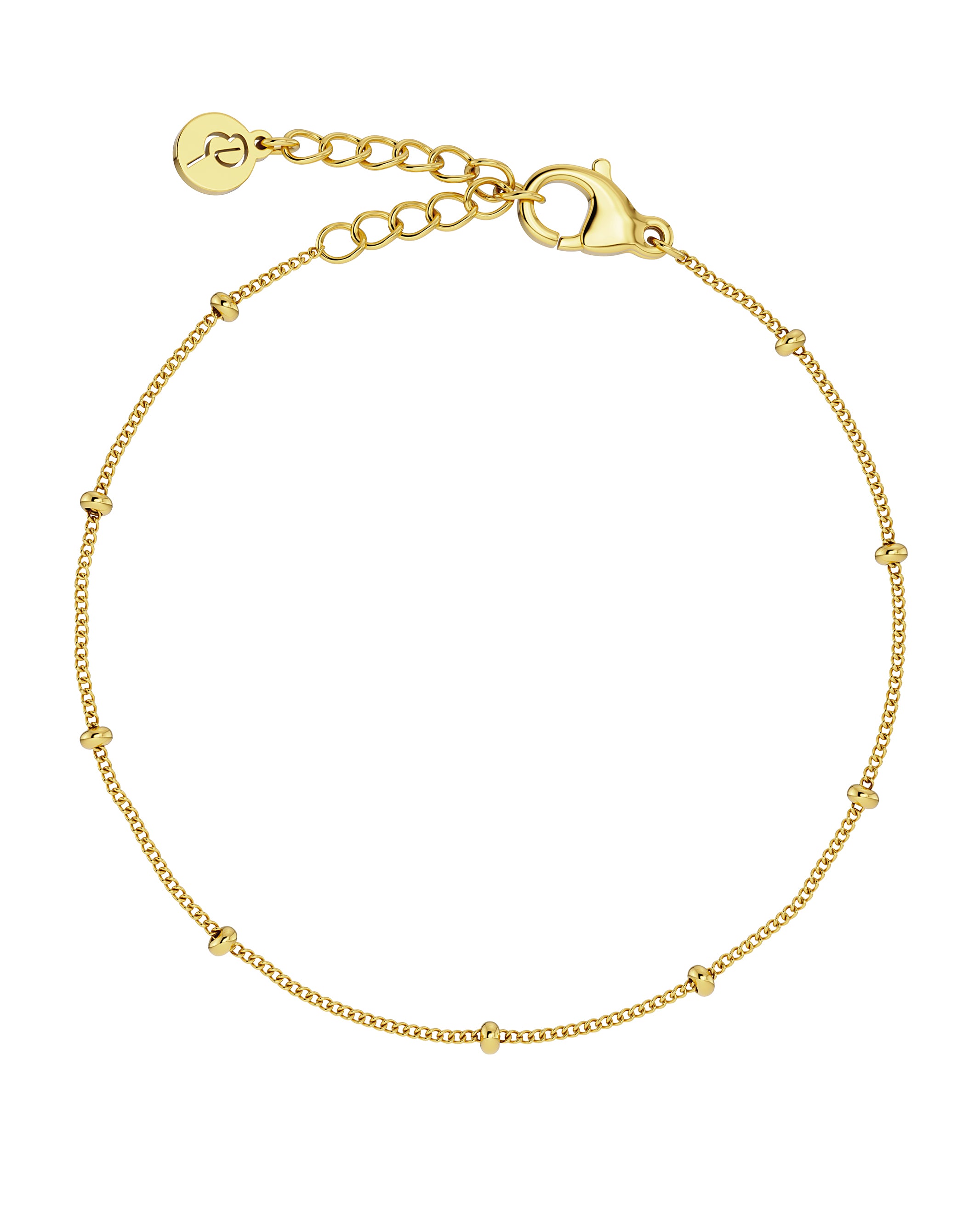 Beaded Chain Bracelet Gold