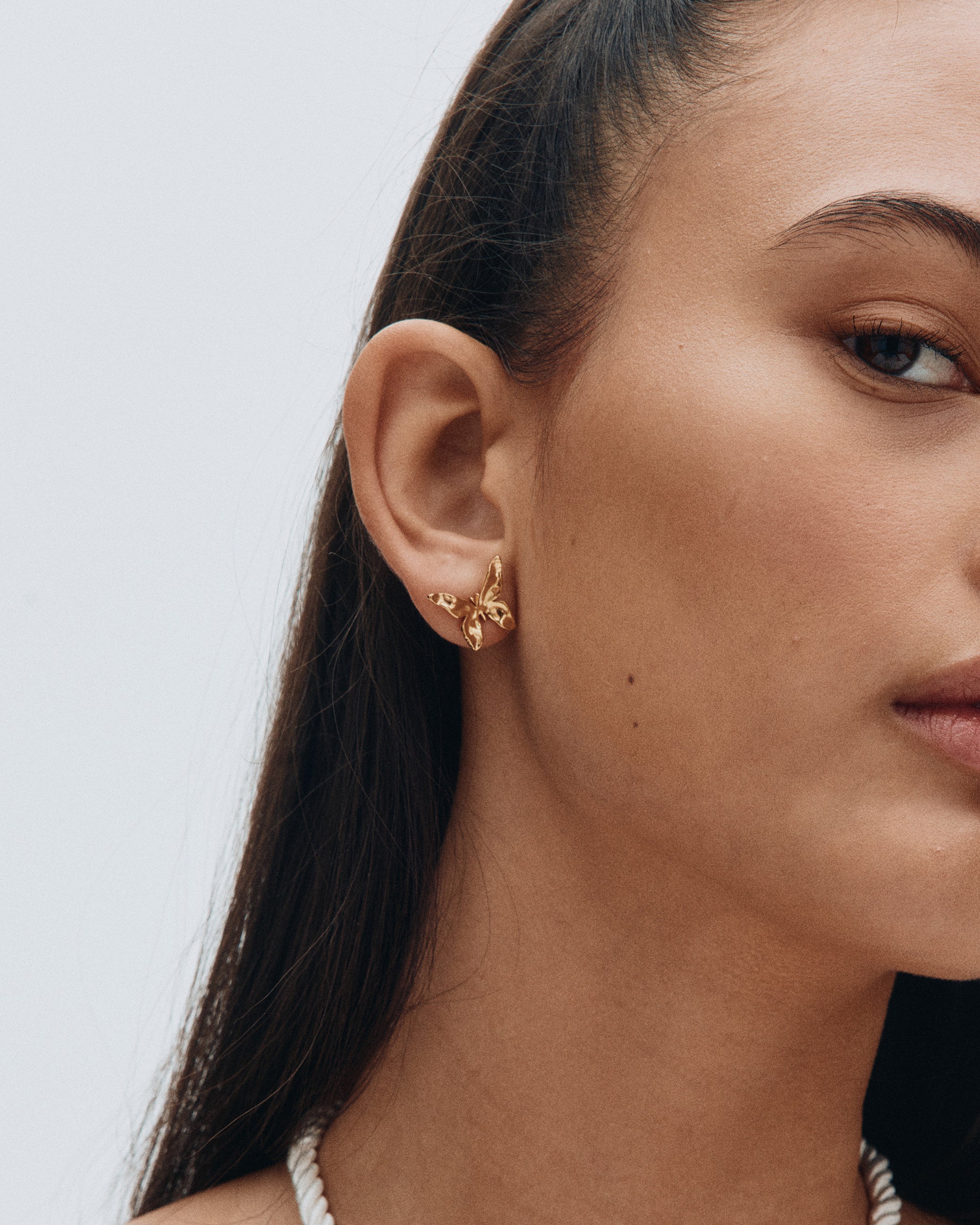 Butterfly Studs S Gold