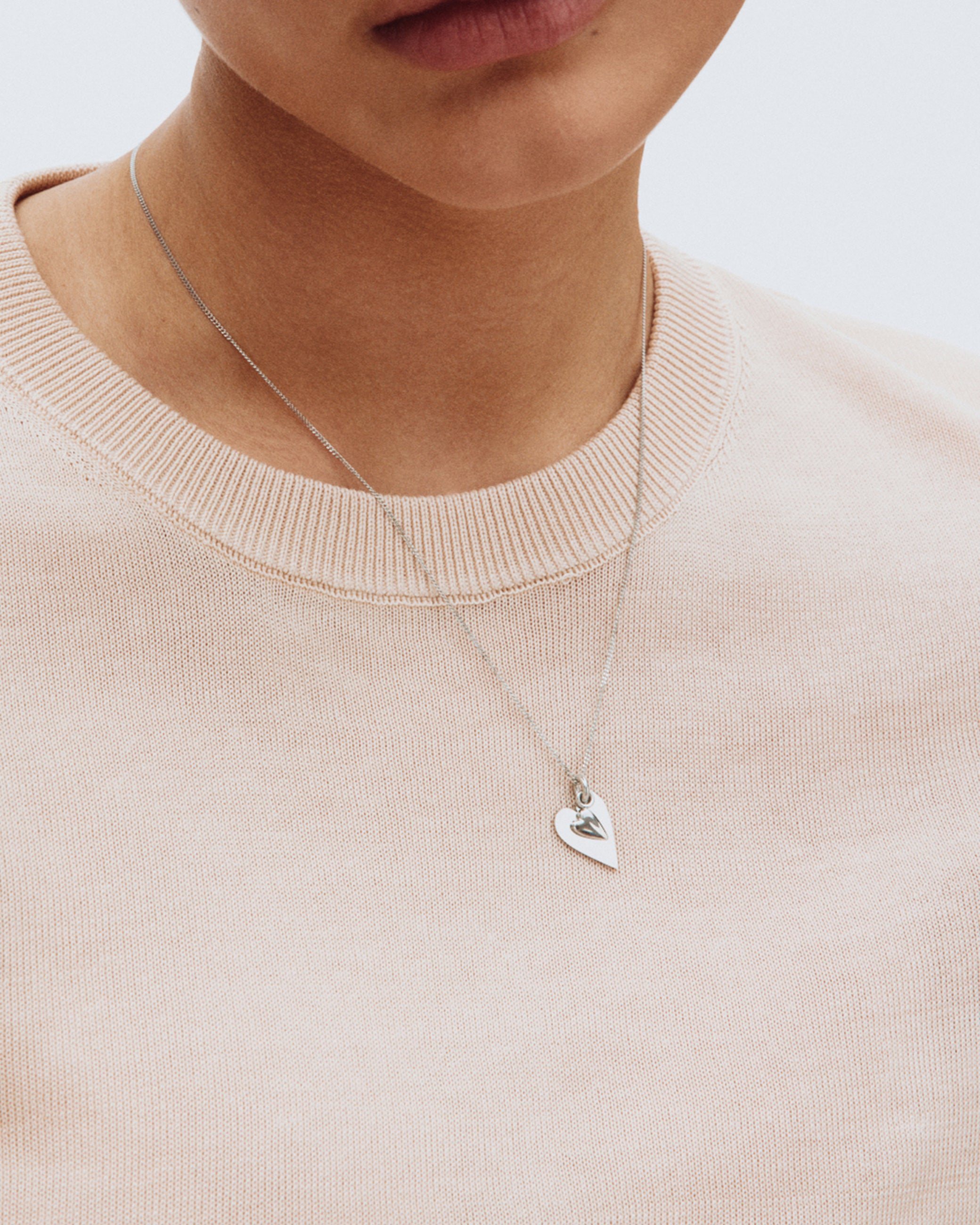 Heart To Heart Necklace Steel