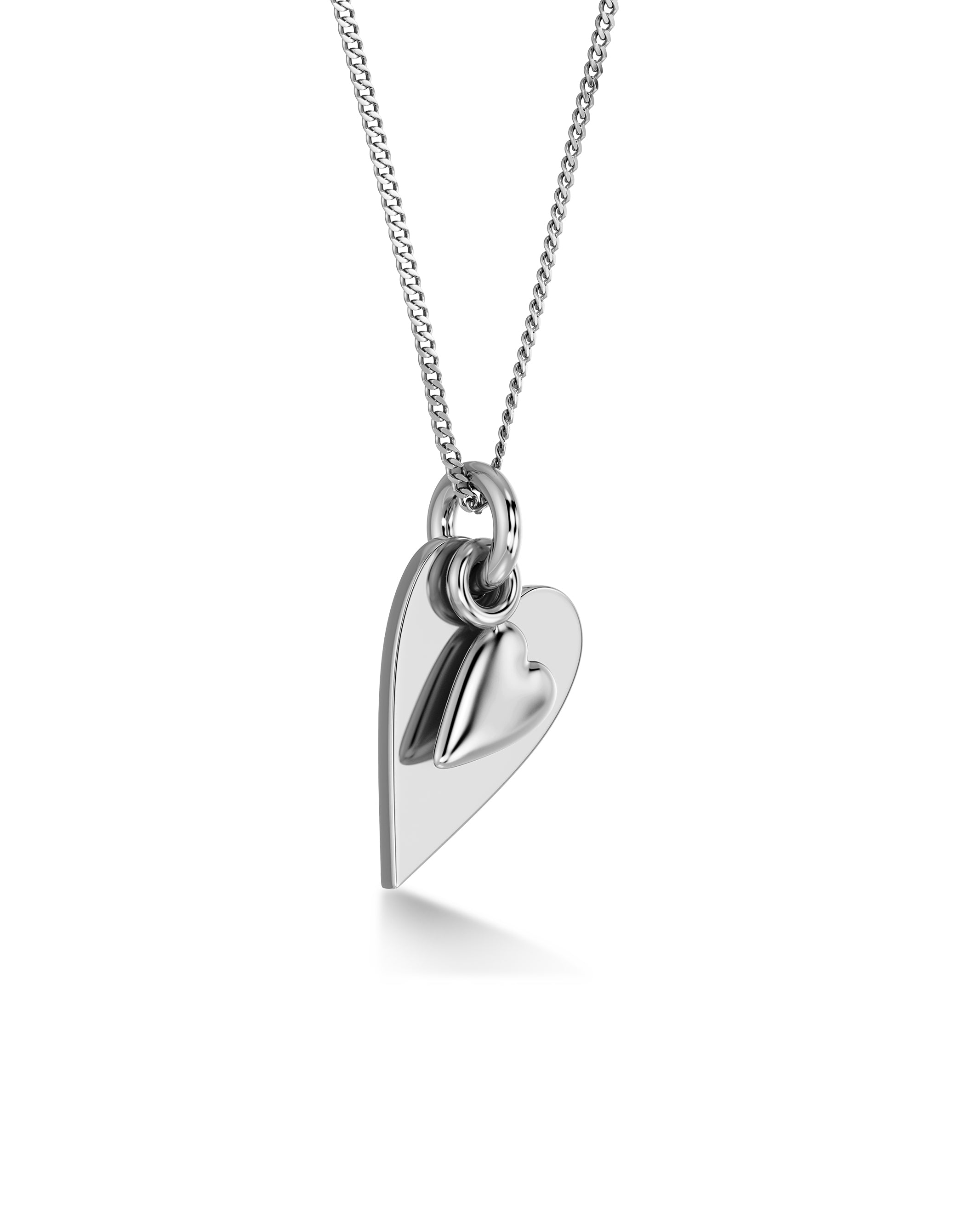 Heart To Heart Necklace Steel
