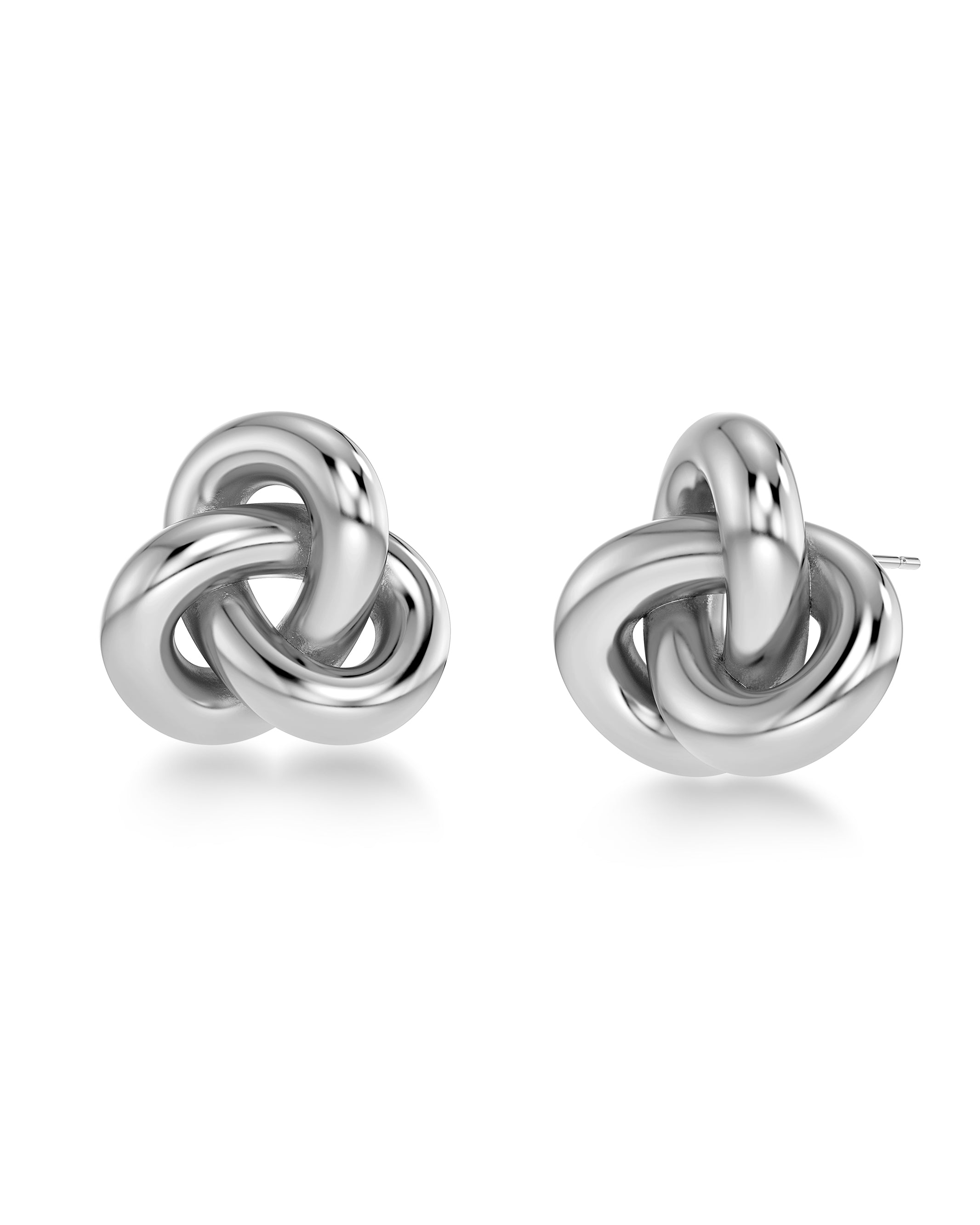 Infinity Knot Studs L Steel