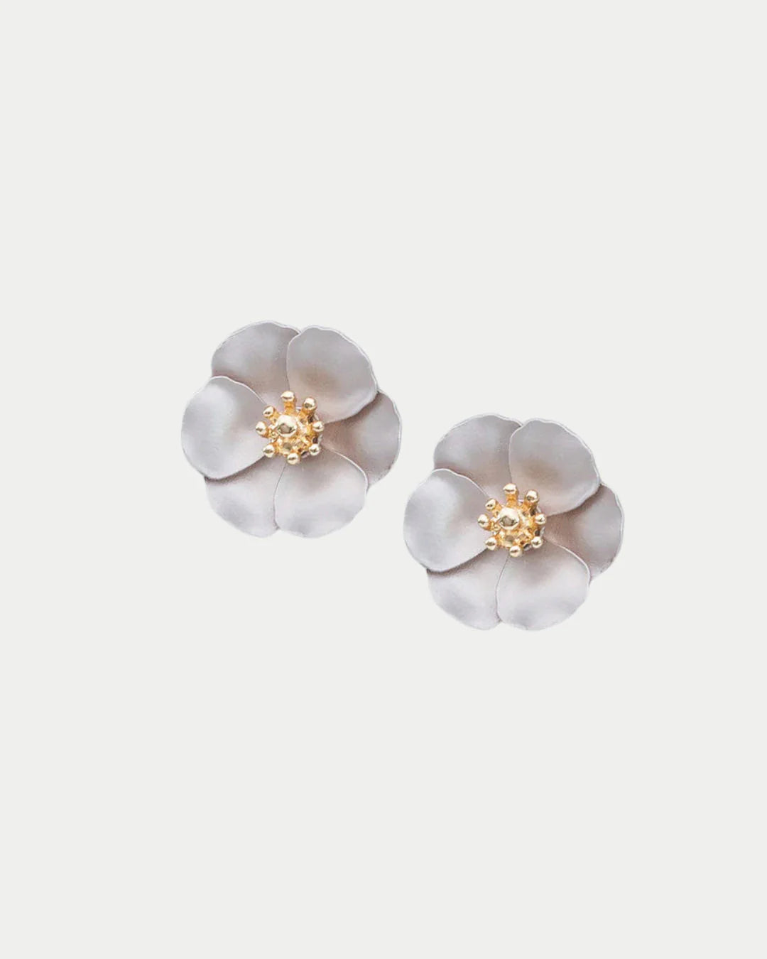 Flower Small Earrings Nougat