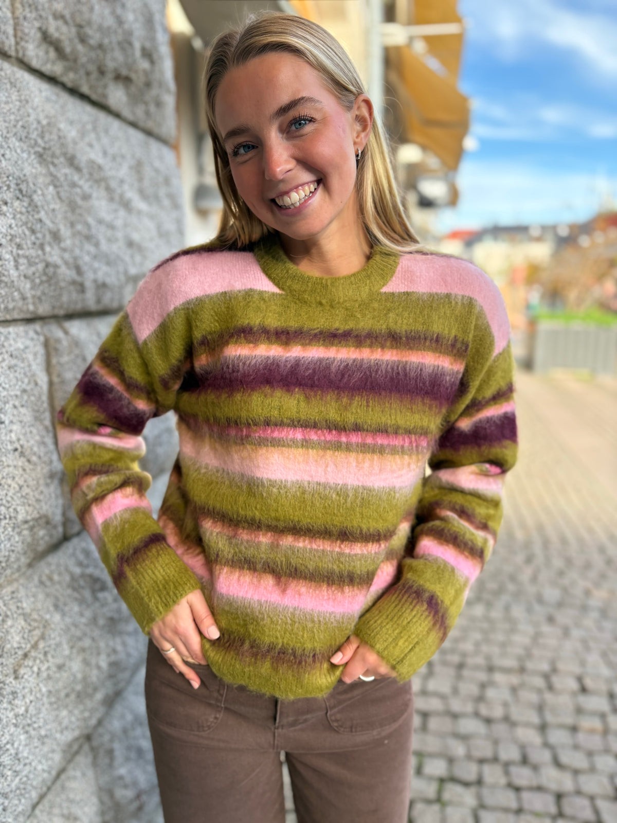Jxcalista Crew Neck Knit Green Moss