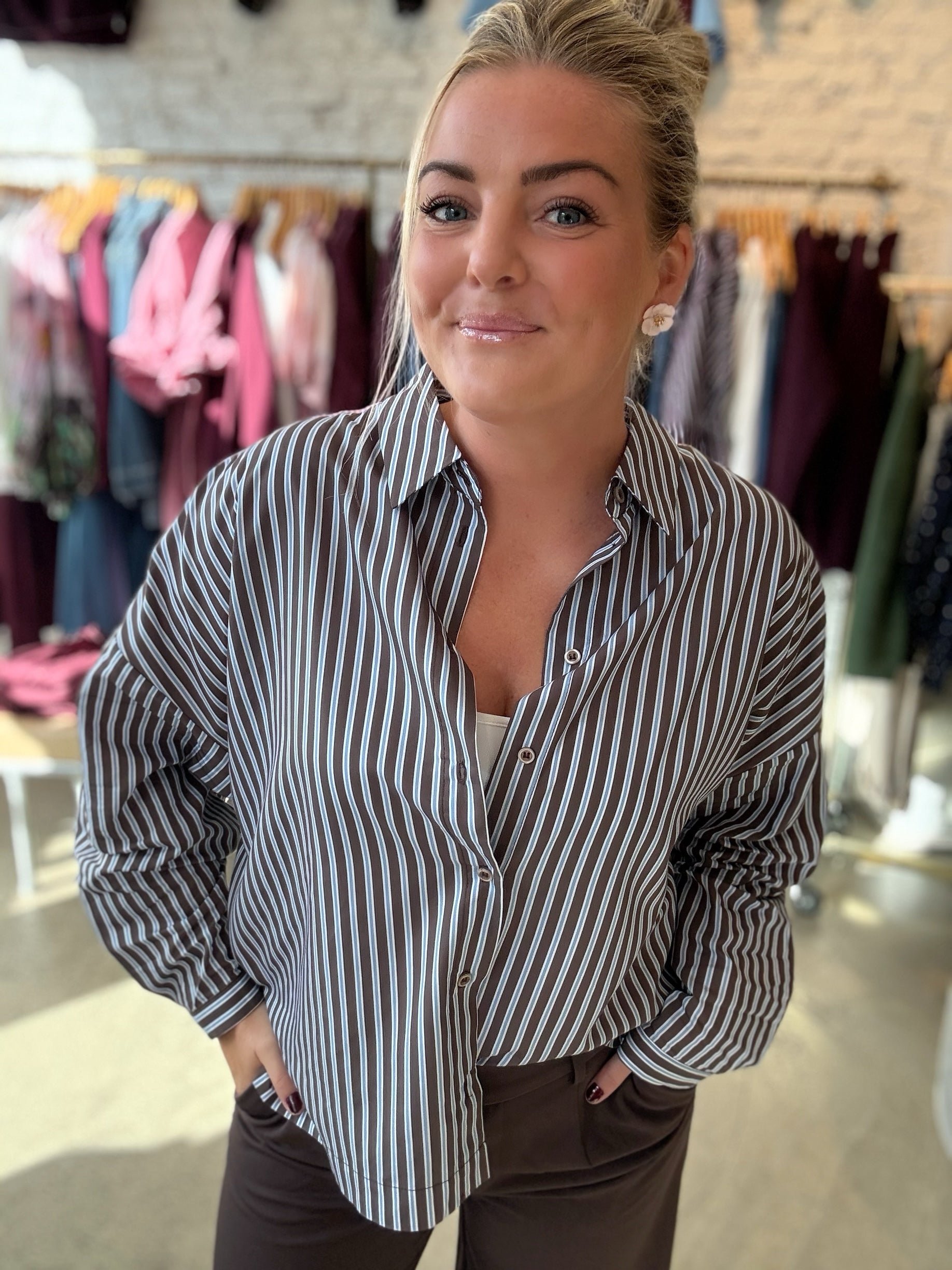 Nuhighland Boxy Shirt Calla Green
