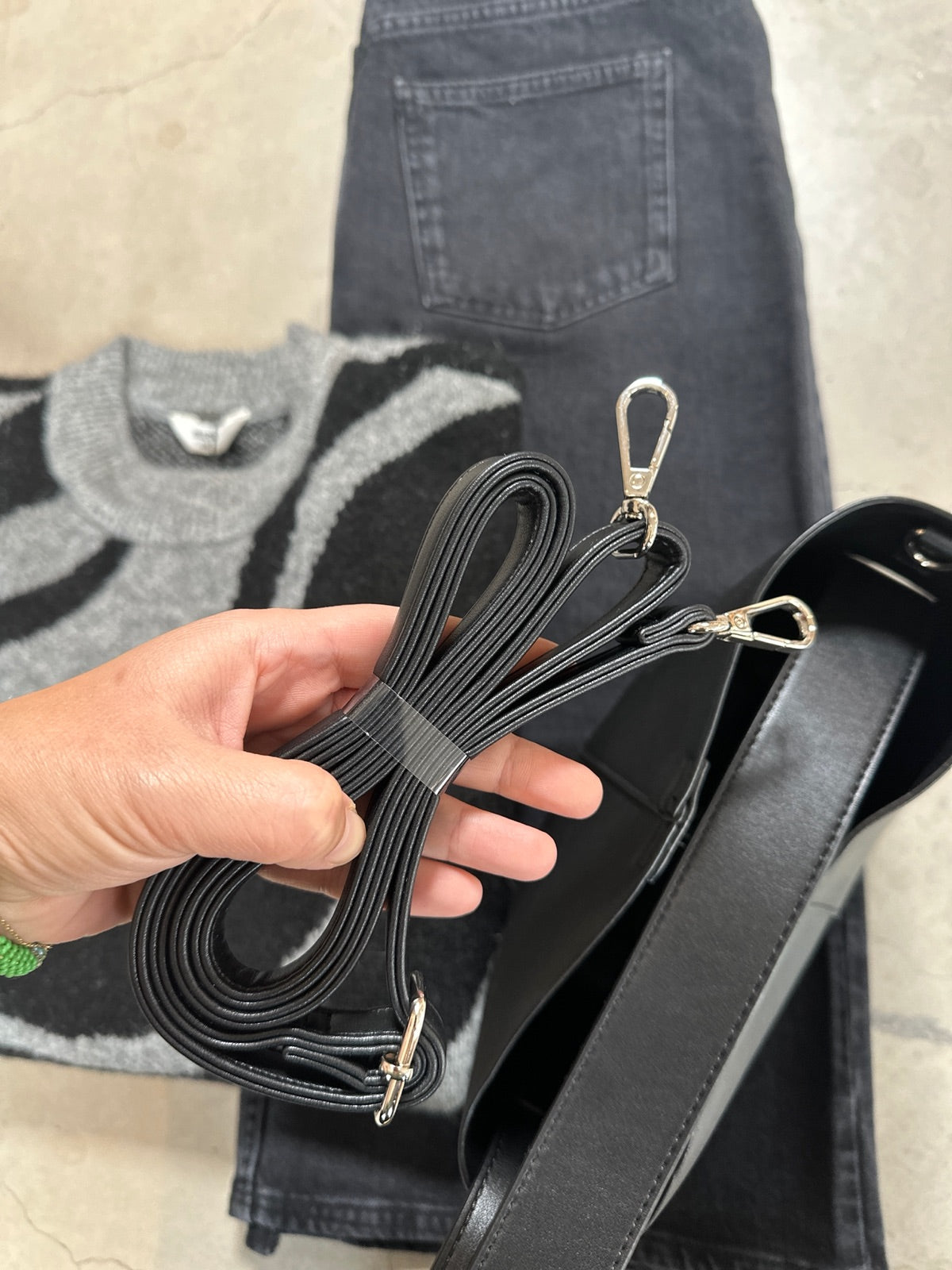 Objgael Pu Bag Black