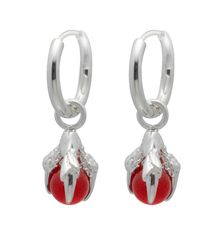 oda earrings silver