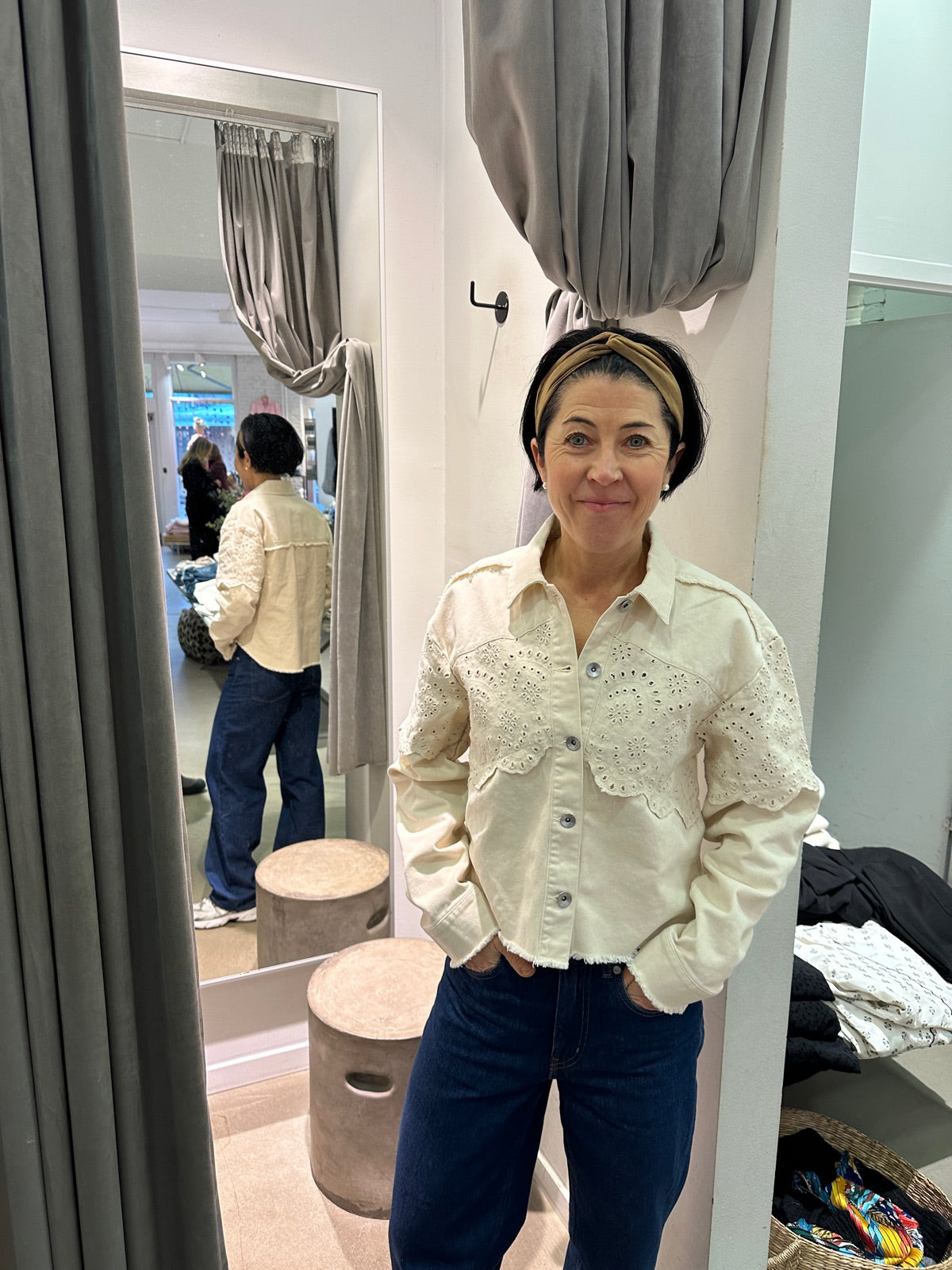 Onlelena Crochet Jacket Moonbeam