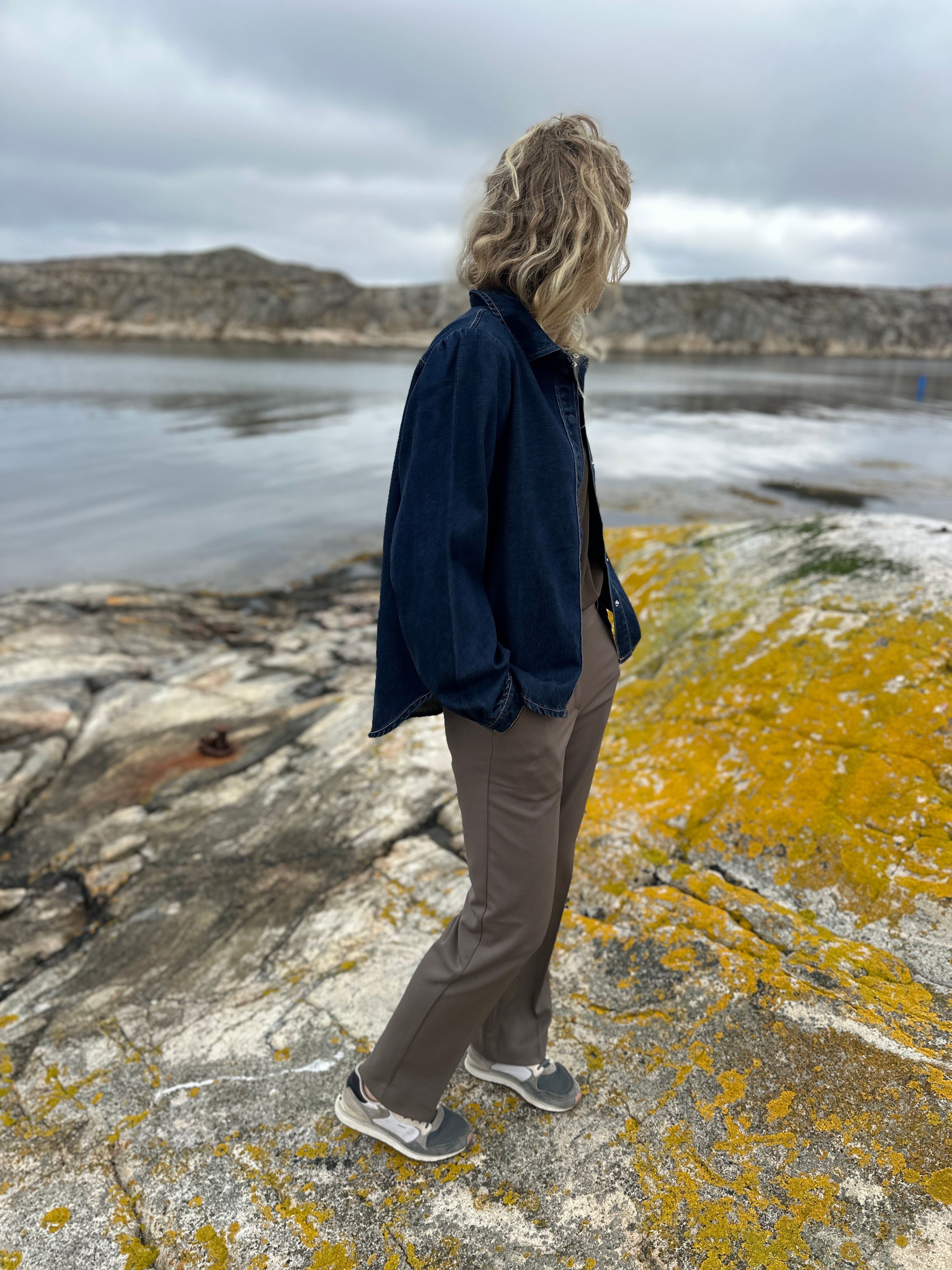 Onljulie Long Sleeve Shirt Dark Blue Denim