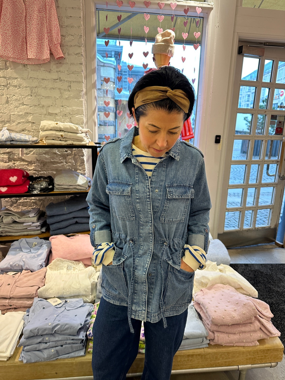 Onlkenya Long Sleeve Utility Jkt Akm Medium Blue Denim