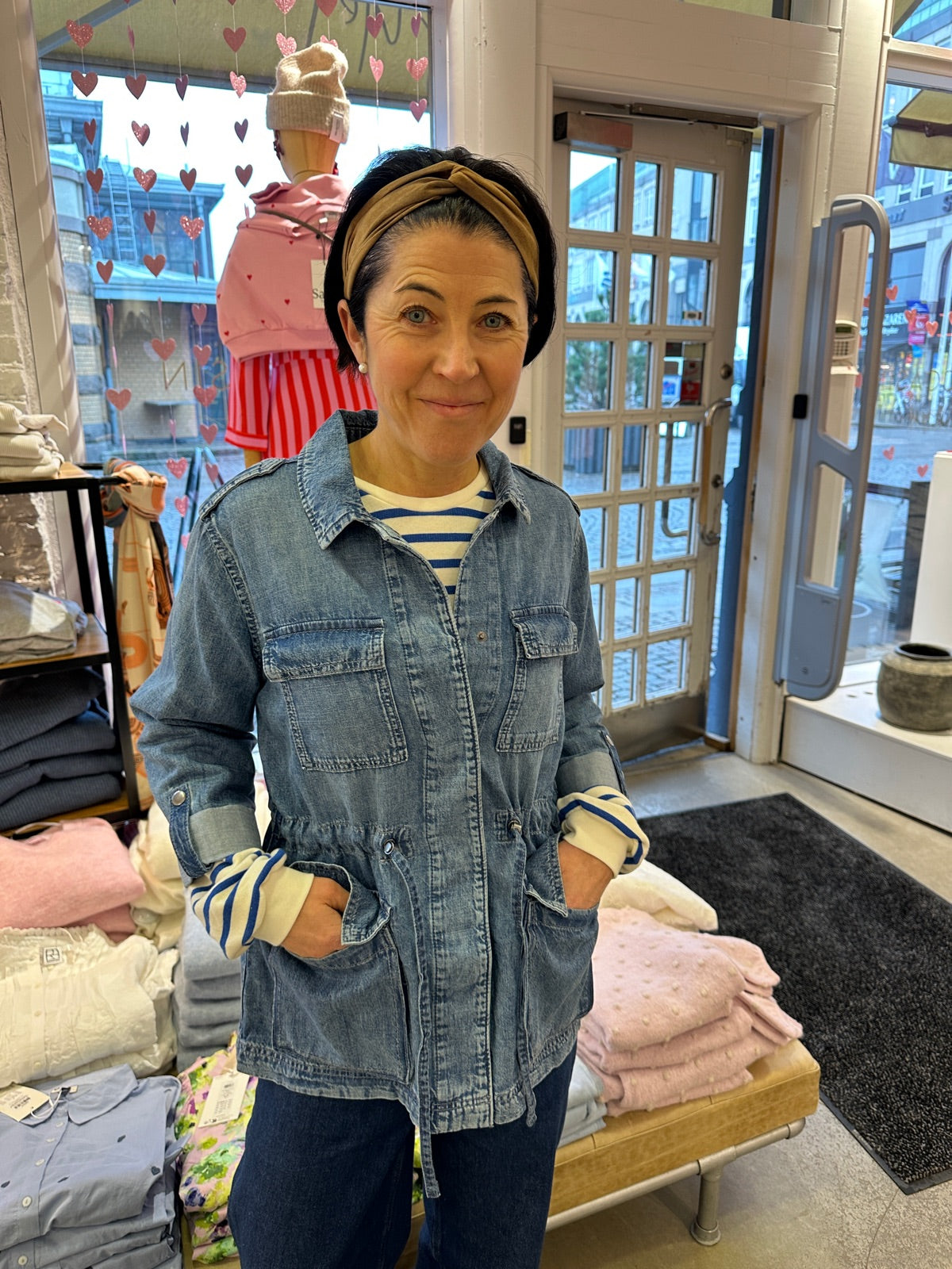 Onlkenya Long Sleeve Utility Jkt Akm Medium Blue Denim