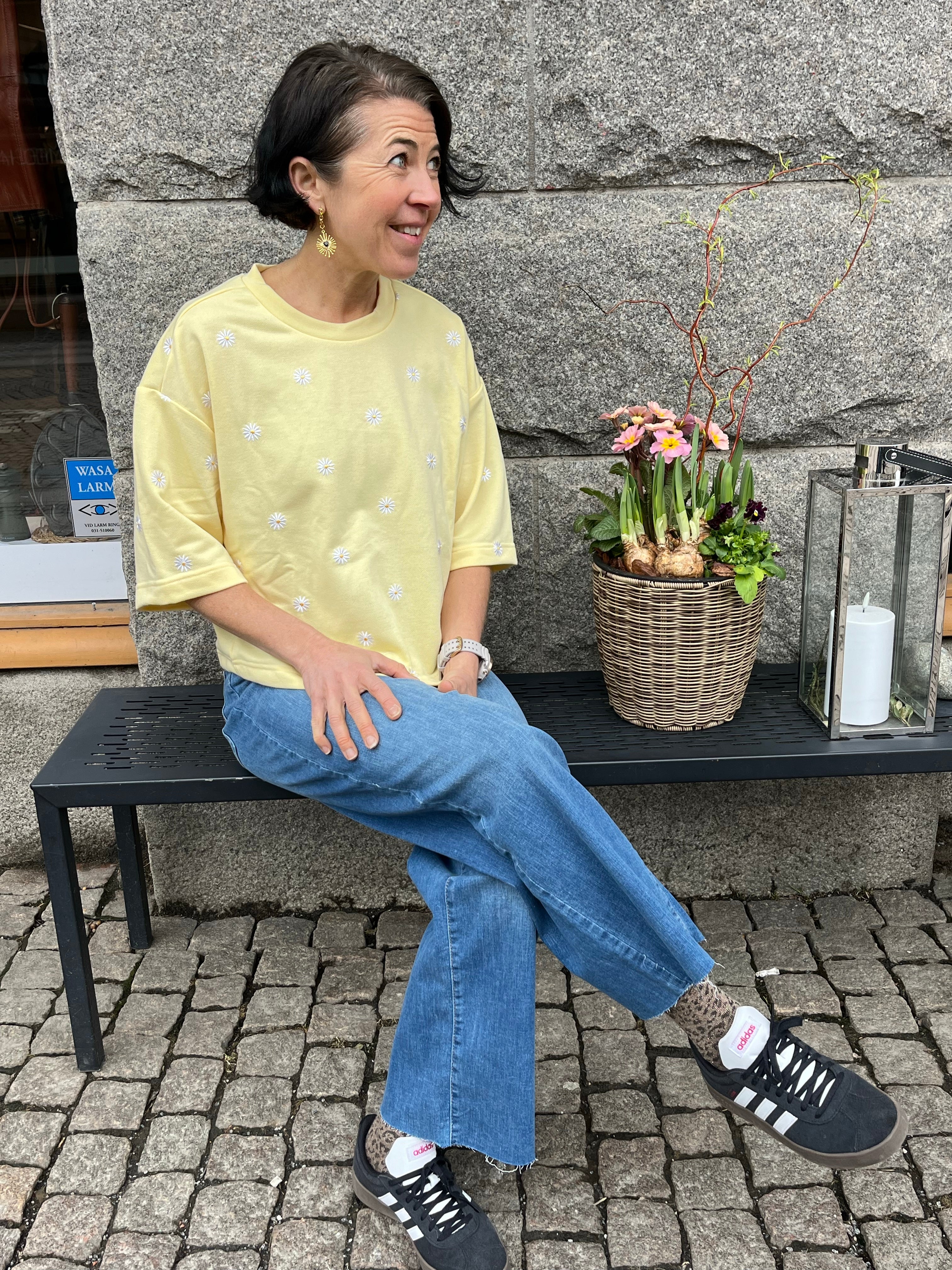 Onlluna O Neck Ub Sunlight Small Ditsy Cloud