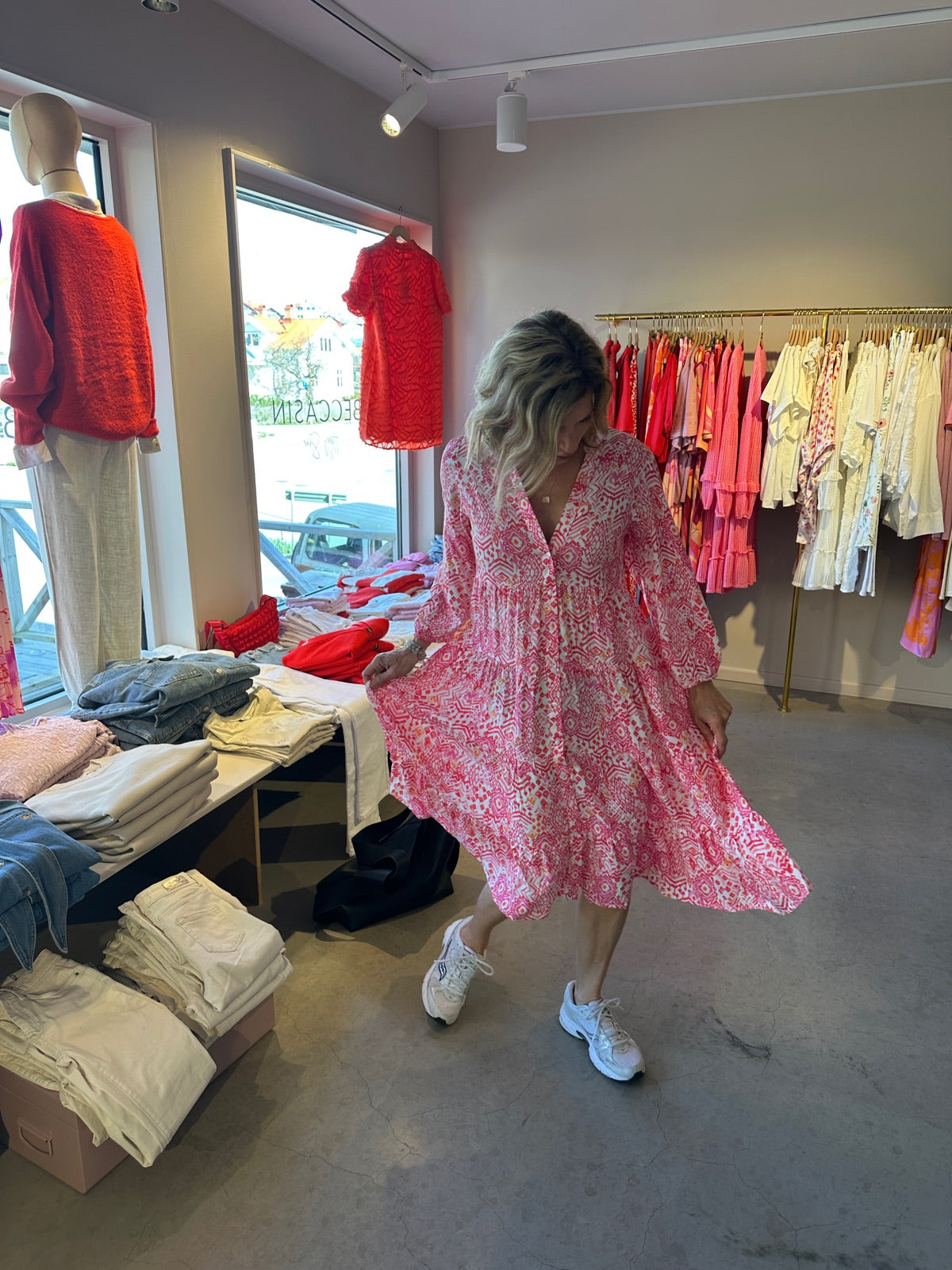 Onlmilana Dress Cloud Dancer Sikka Graphic