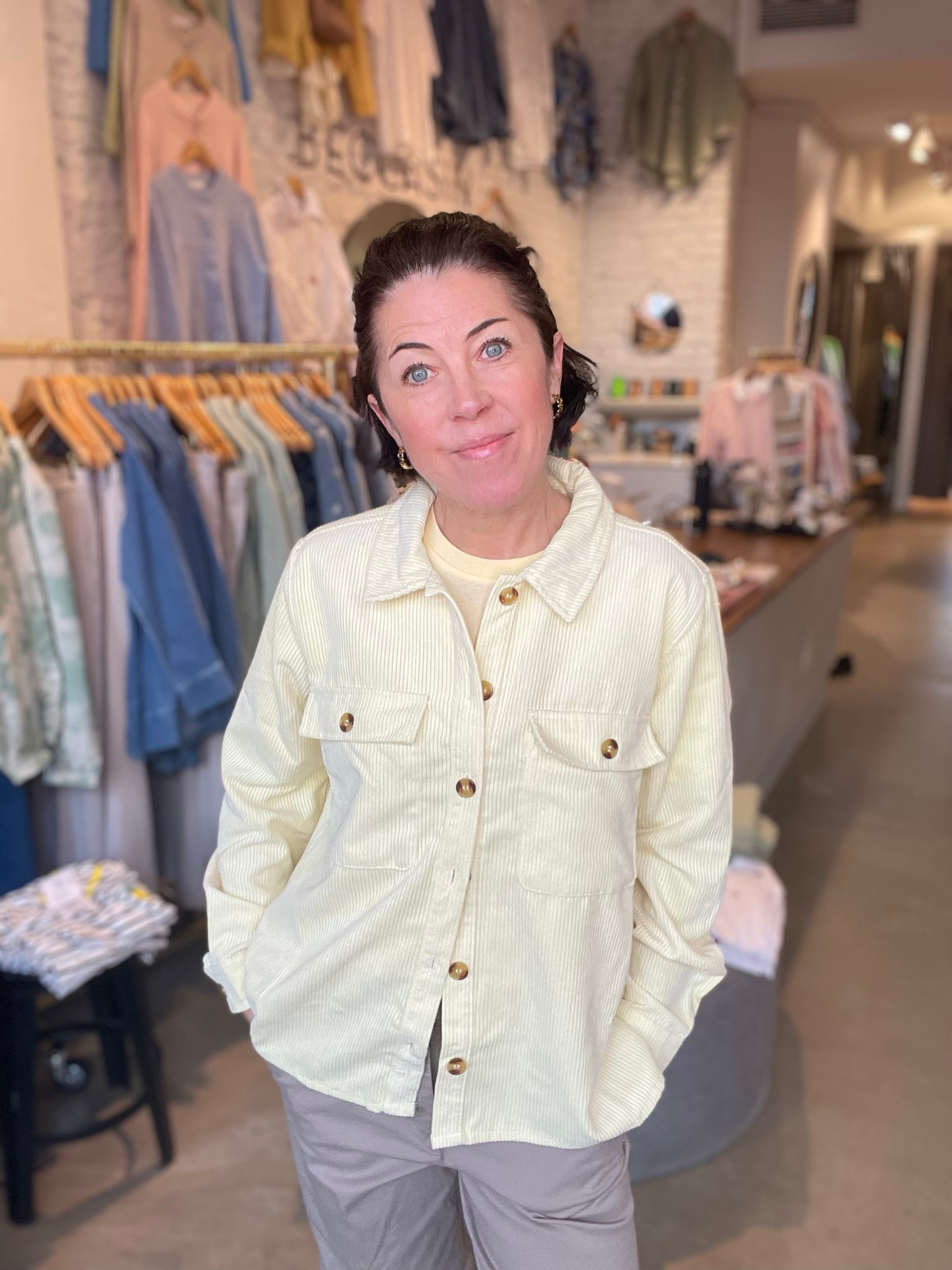 Pceffi Long Sleeve Shirt French Vanilla