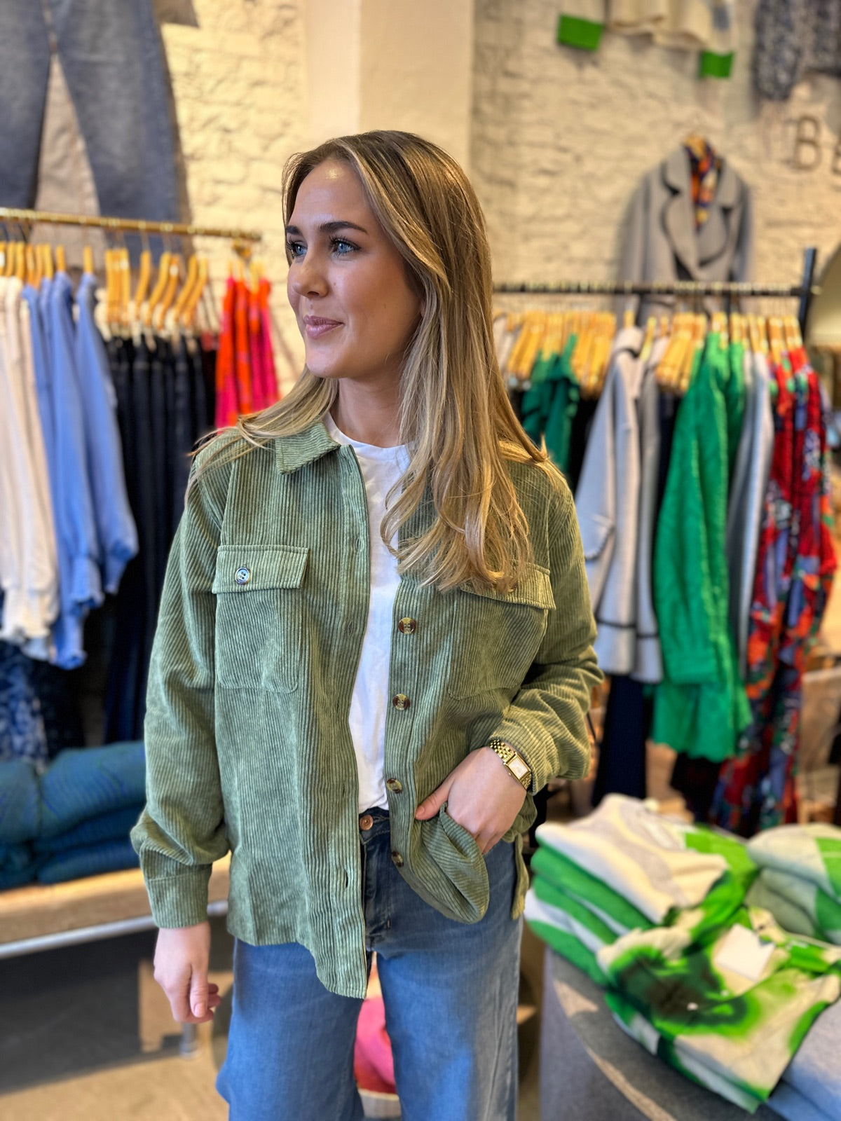 Pceffi Long Sleeve Shirt Olivine