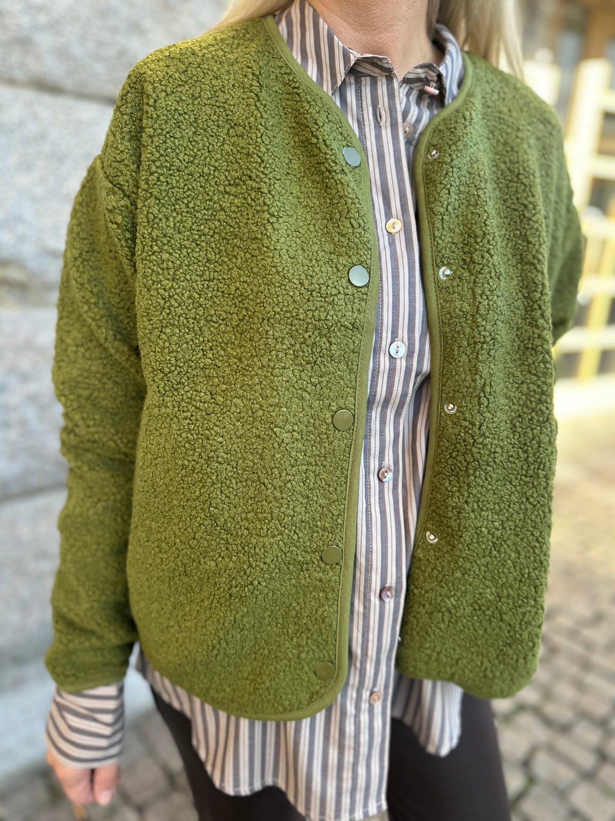 Pckatty Teddy Jacket Sphagnum