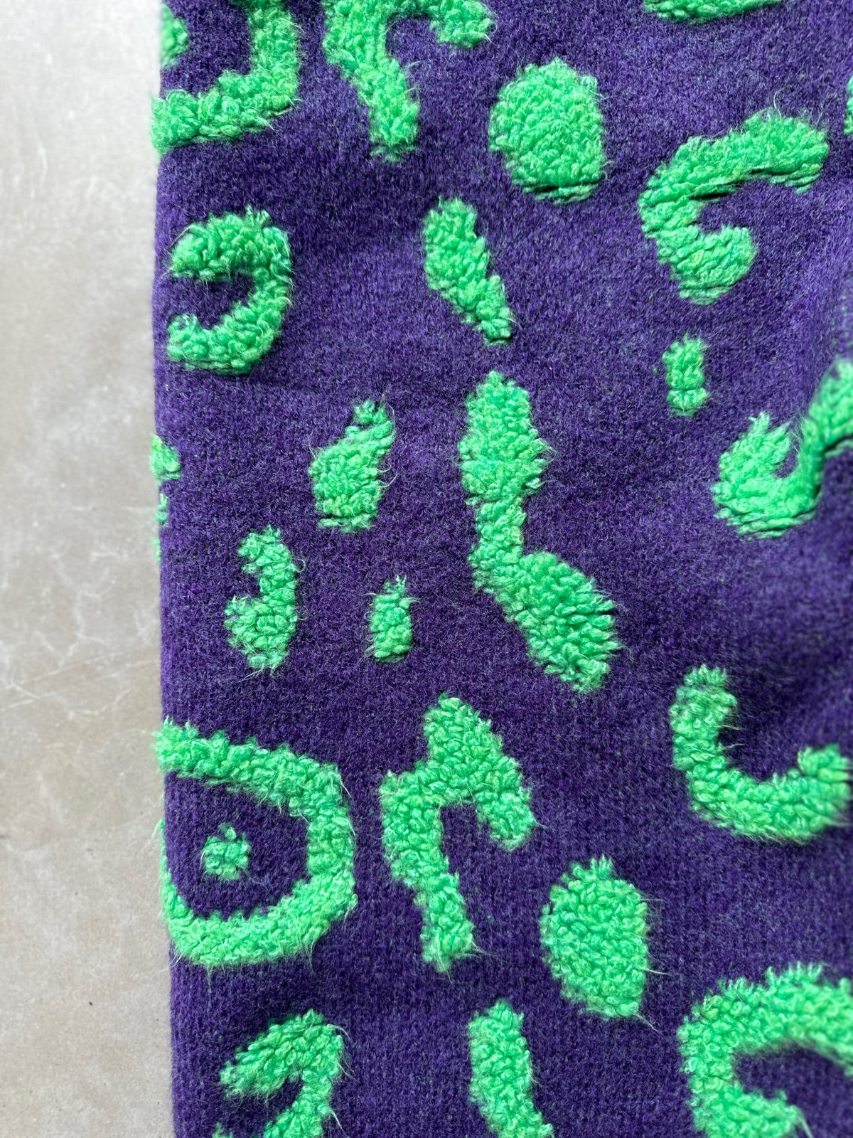 Pcnia Long Sleeve Knit Ultra Violet Irish Green Leo