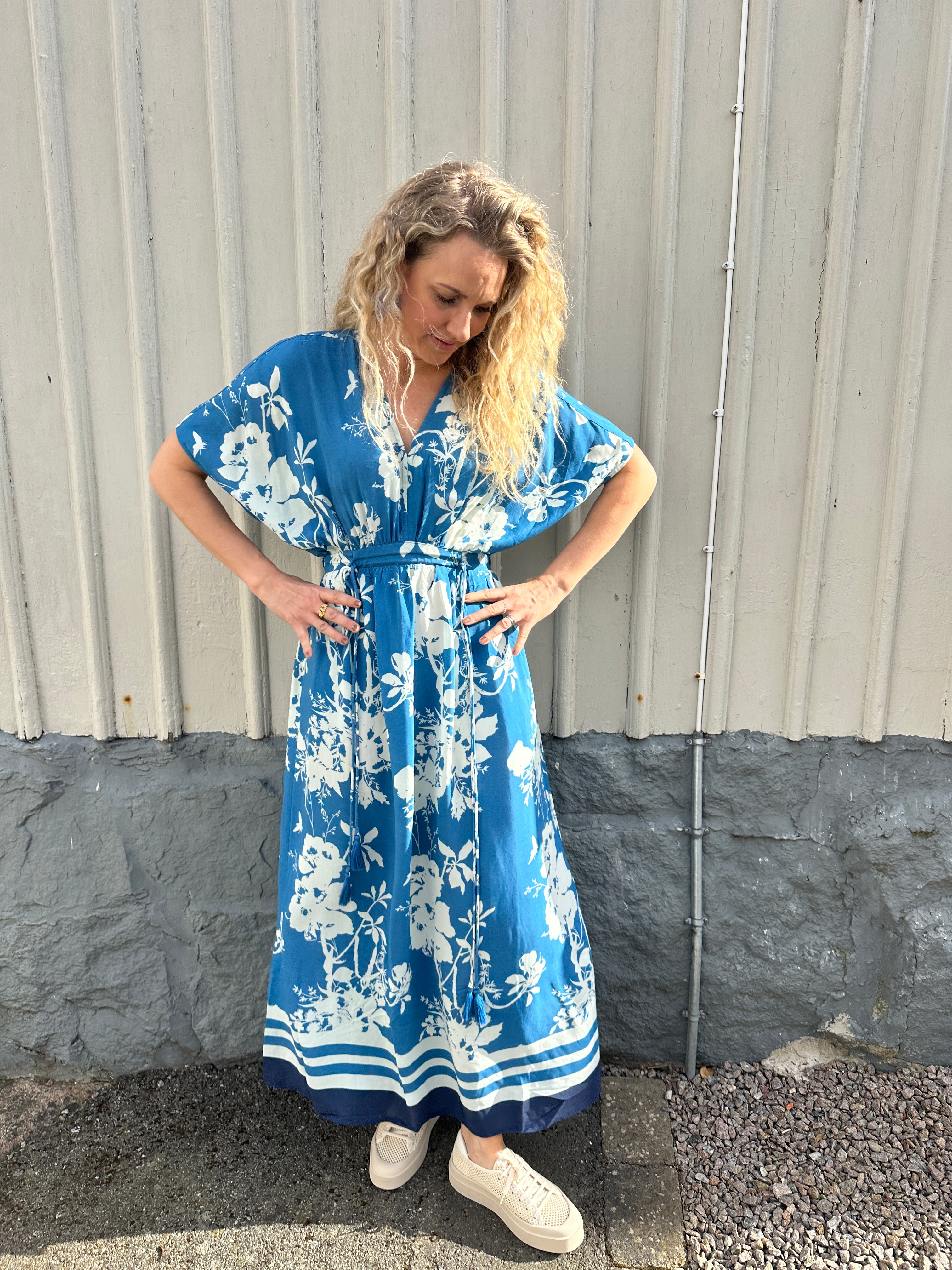 Rashedasz Dress Vallarta Blue Flower