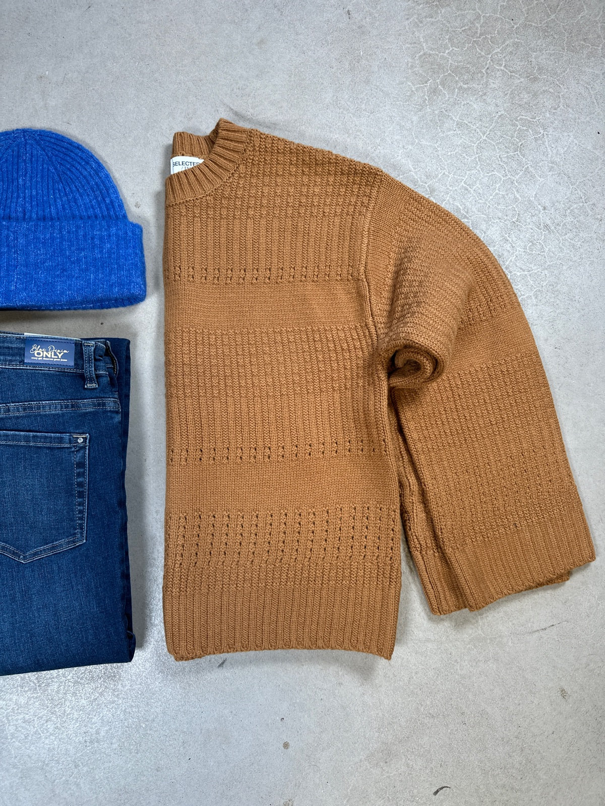 Slffry Long Sleeve Knit O Neck
