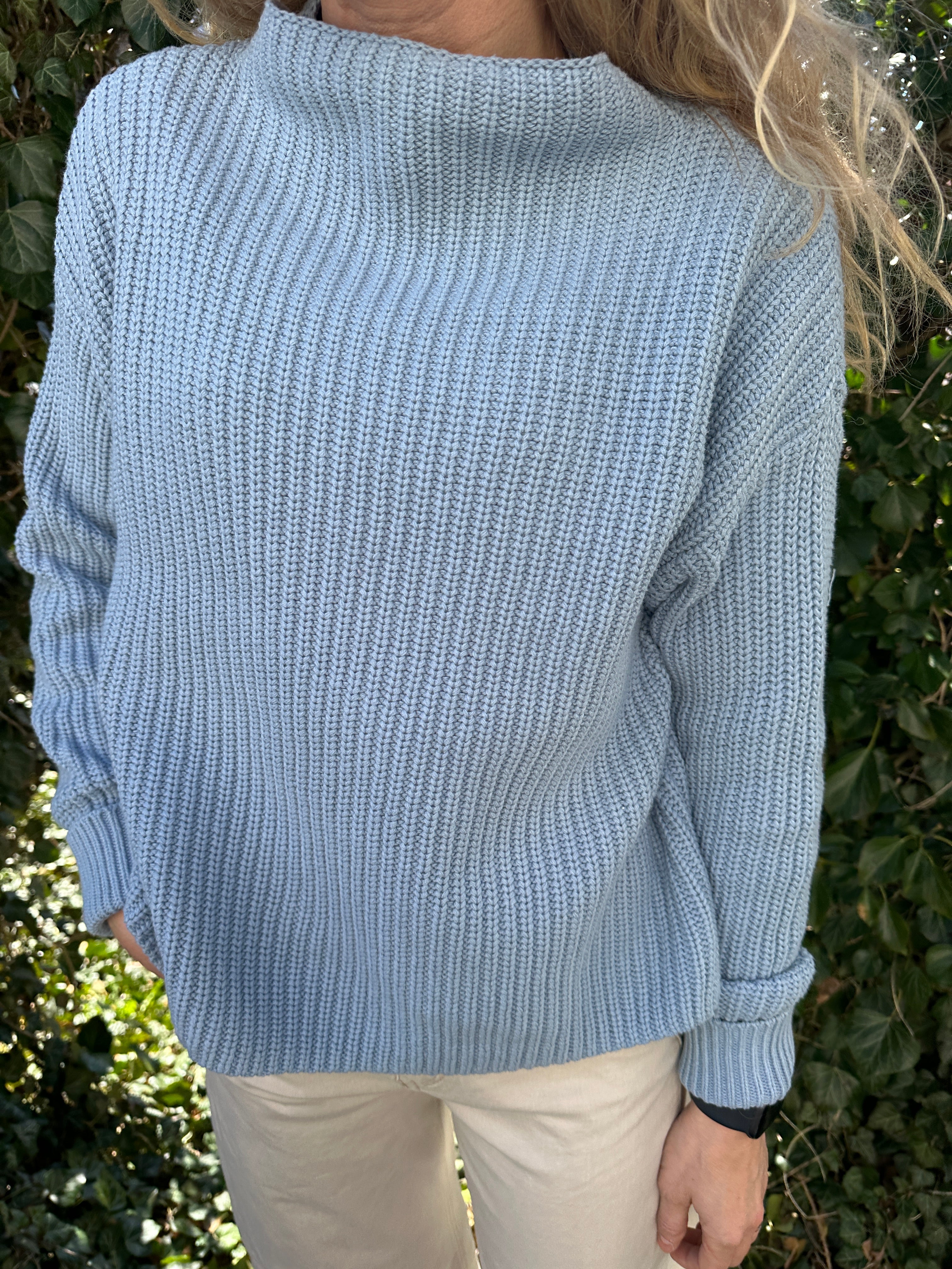 Slwselma Knit Pullover Dusty Blue