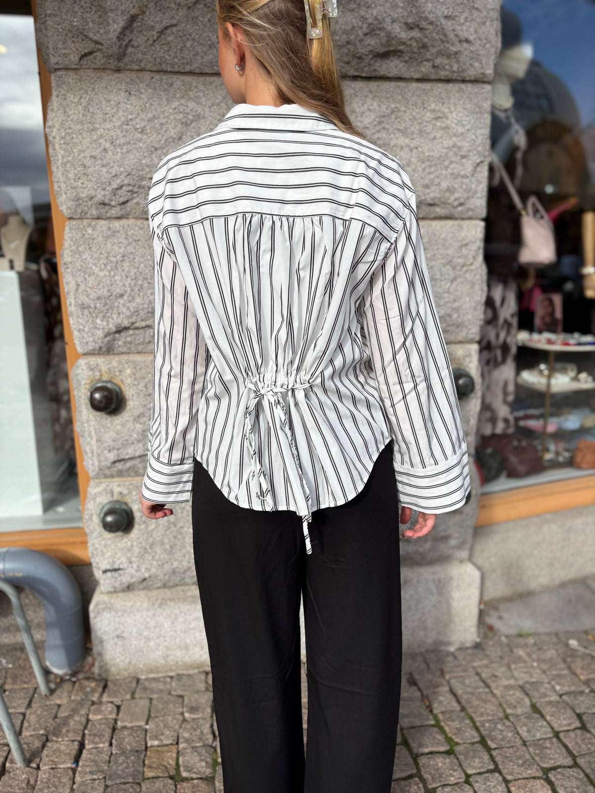 Vipala Long Sleeve Stripe Shirt Snow White Stripes Black Beauty