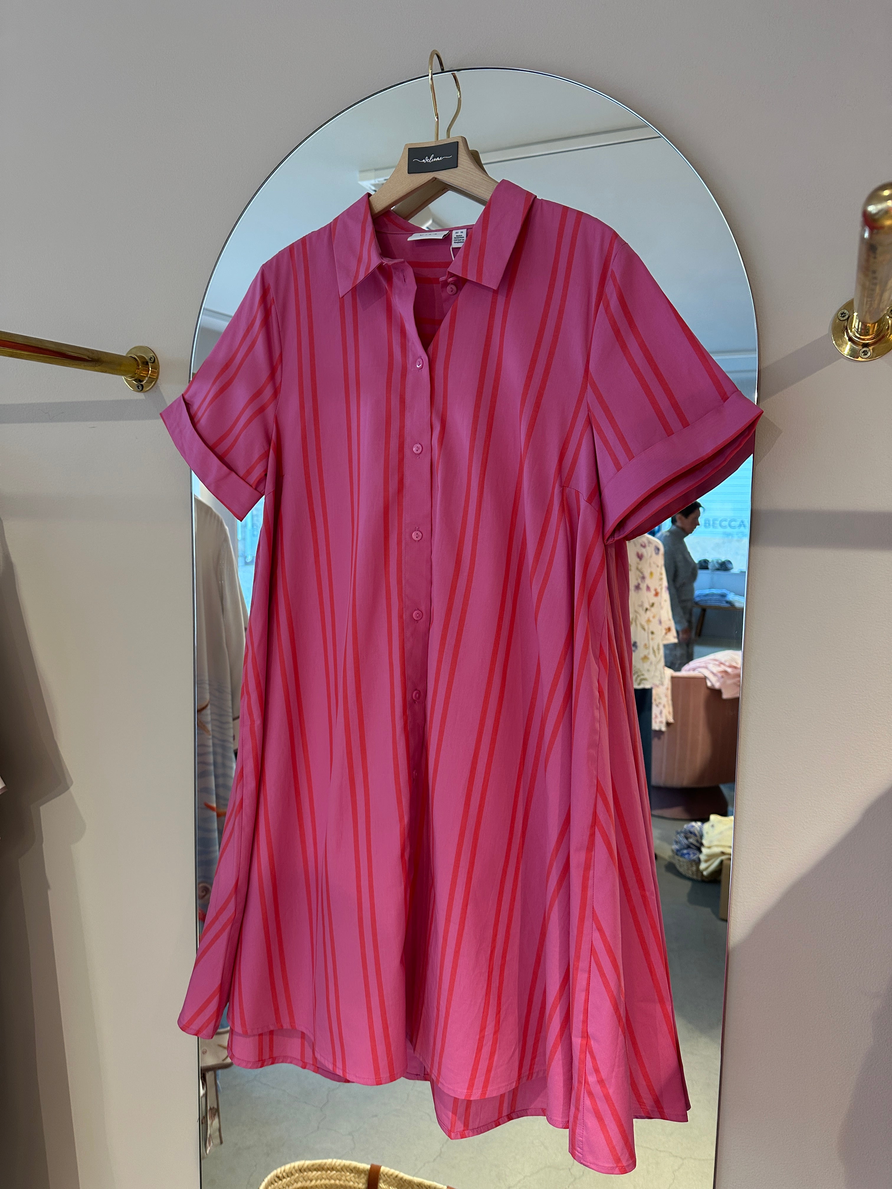 Viwillow Shirt Dress Fiji Flower Hibiscus