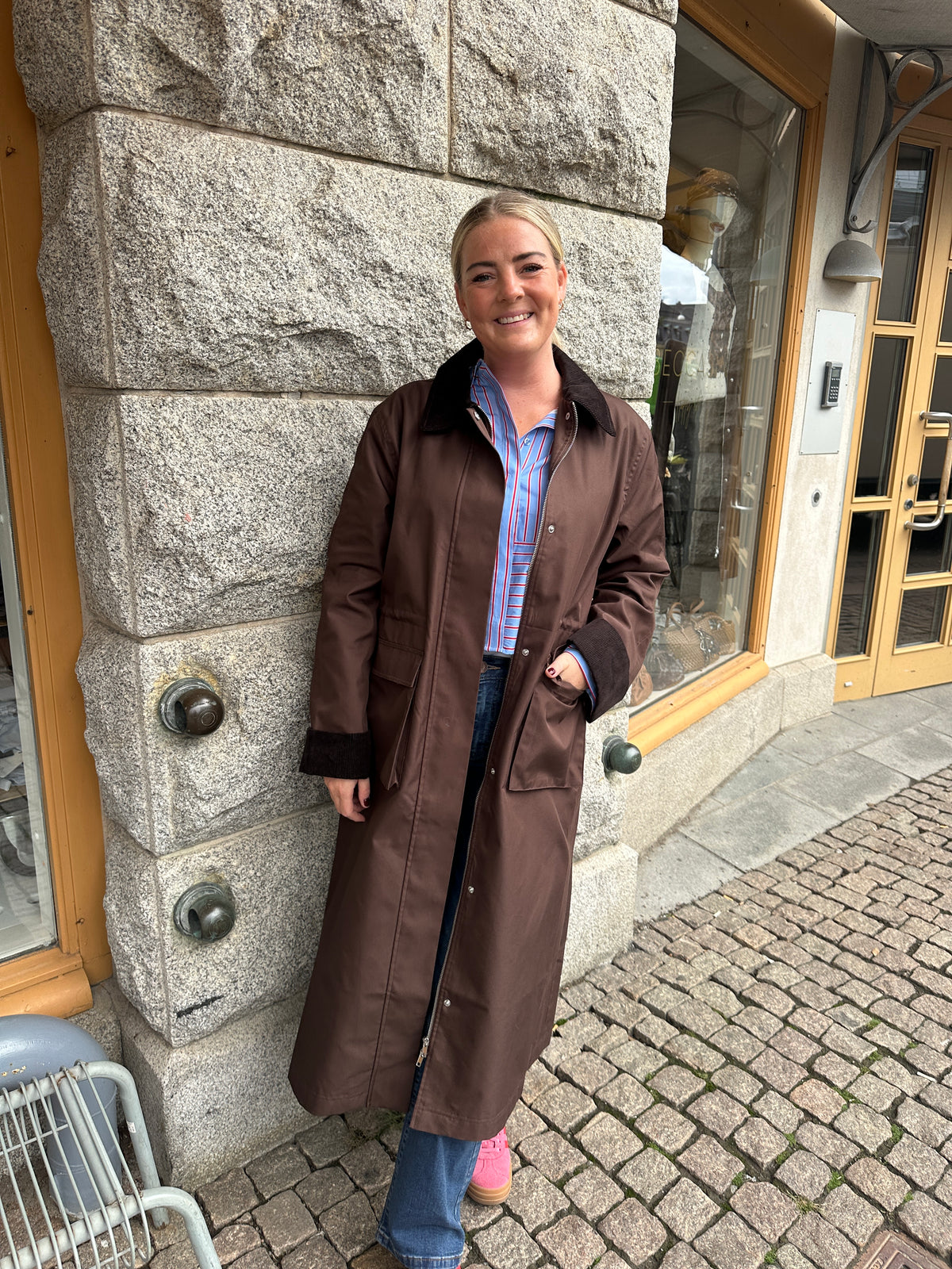 Yasanca Long Sleeve Parka Coat Coffee Bean