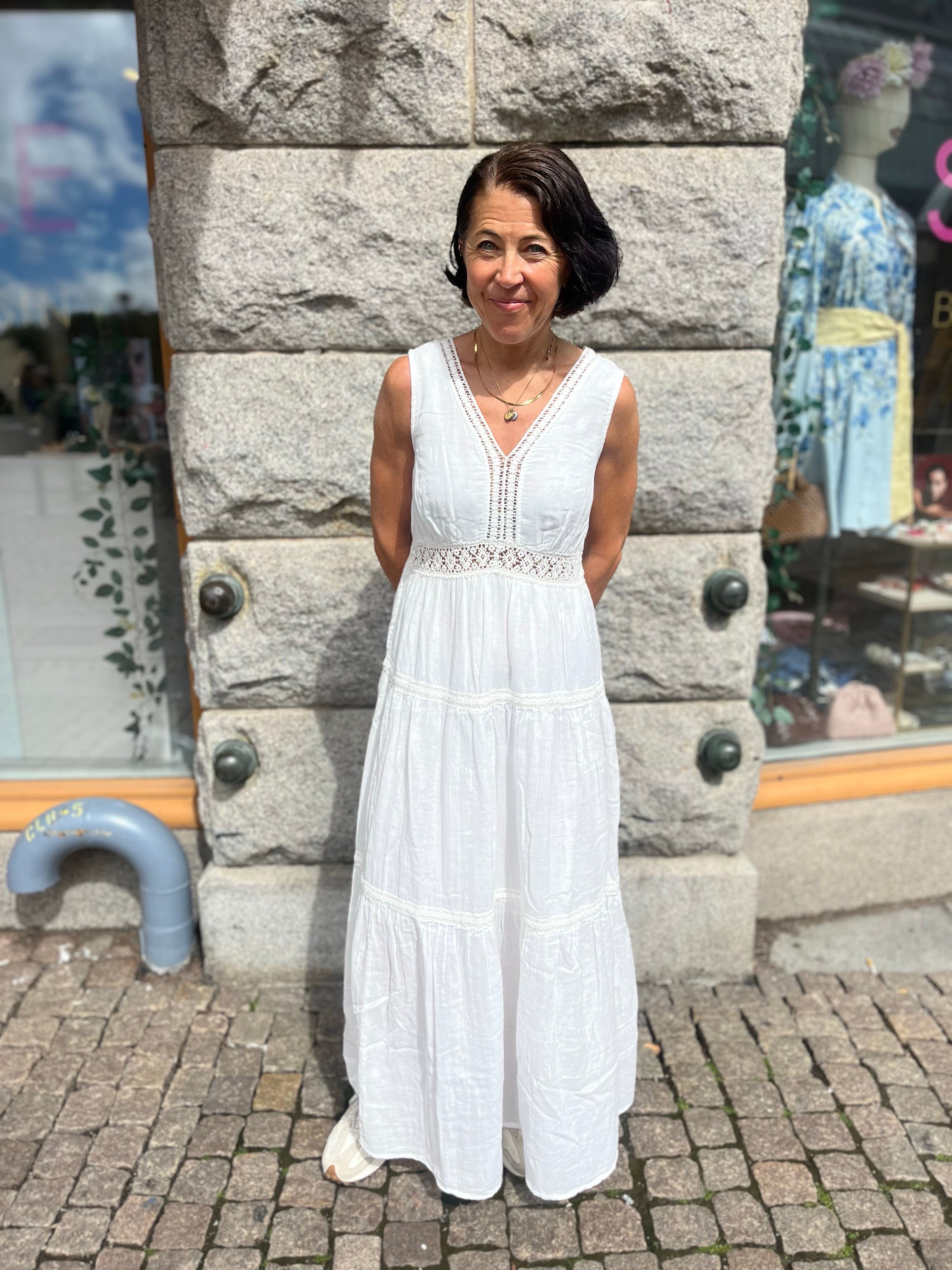 Yasanini Sl Ankle Dress Star White