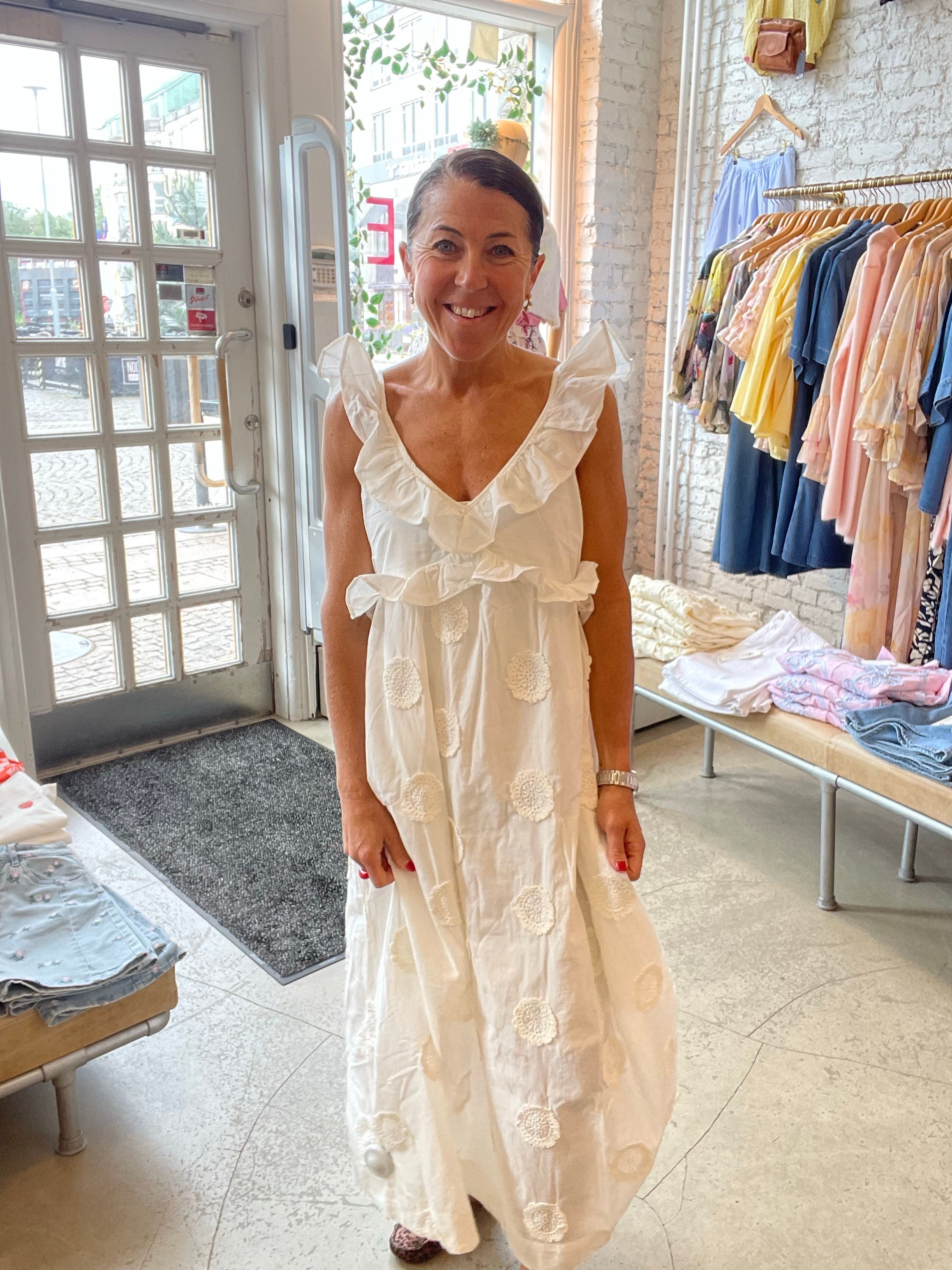 Yasnama Sl Long Dress Star White