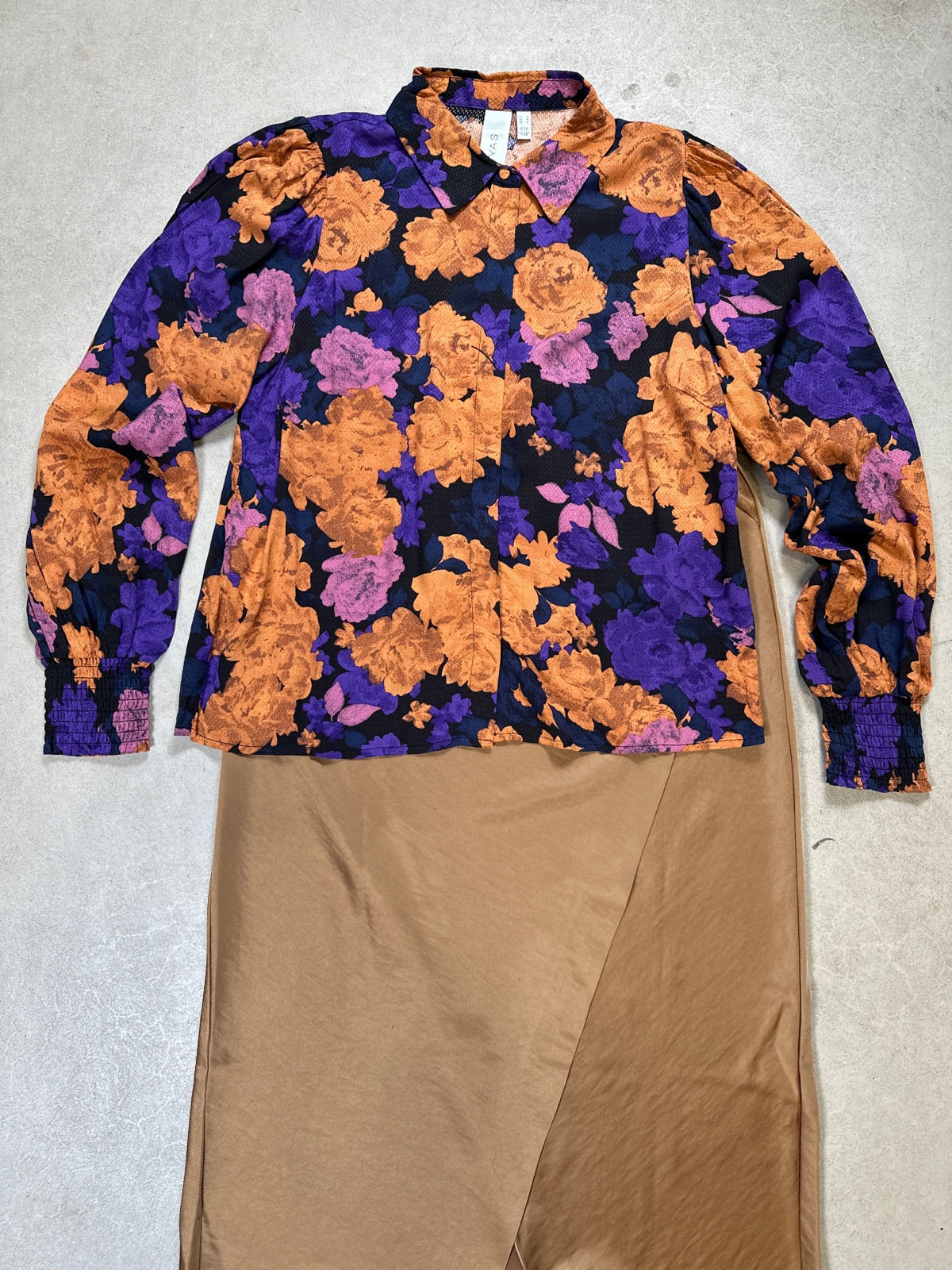 Yaspirio Long Sleeve Viscose Shirt Black Pirio Print