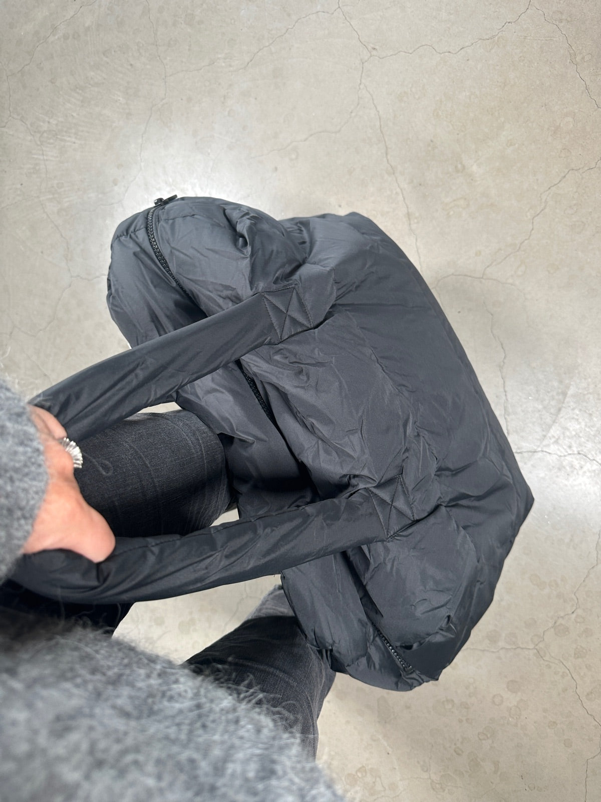 Jdymiranda Padded Weeekend Bag Hab Black Embossed Jdy Lining