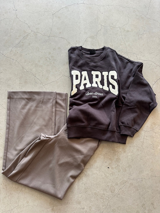 Jdymesa Long Sleeve O Neck Emb Sweat Ganache Paris Cd Emb