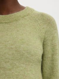 Slflulu Long Sleeve Knit O Neck Lint Melange