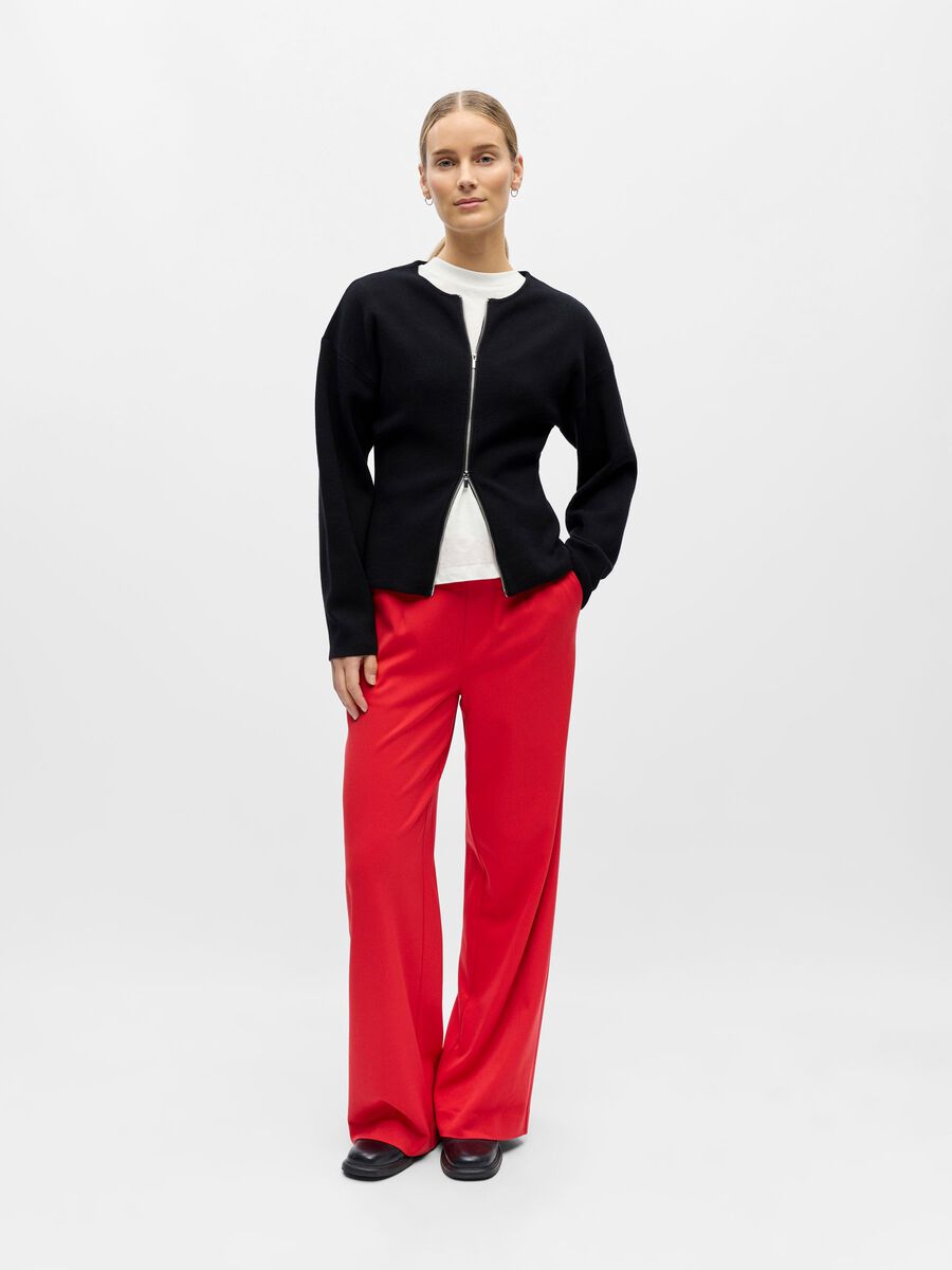 Objlisa Wide Pant Poinsettia