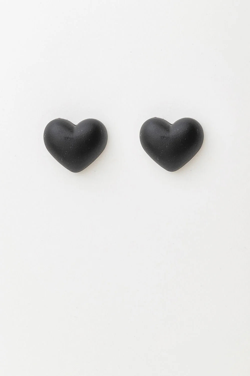 Heart Stud Black