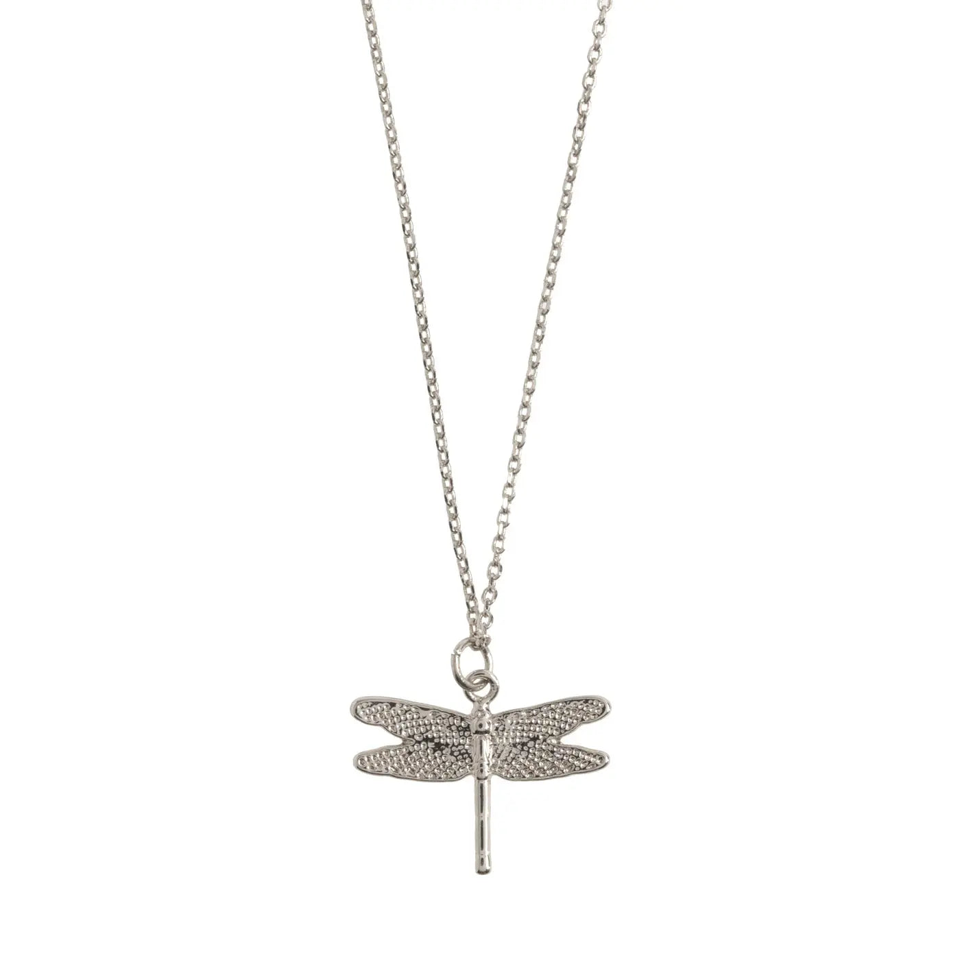 Dragonfly Necklace 01-Silver Finishing