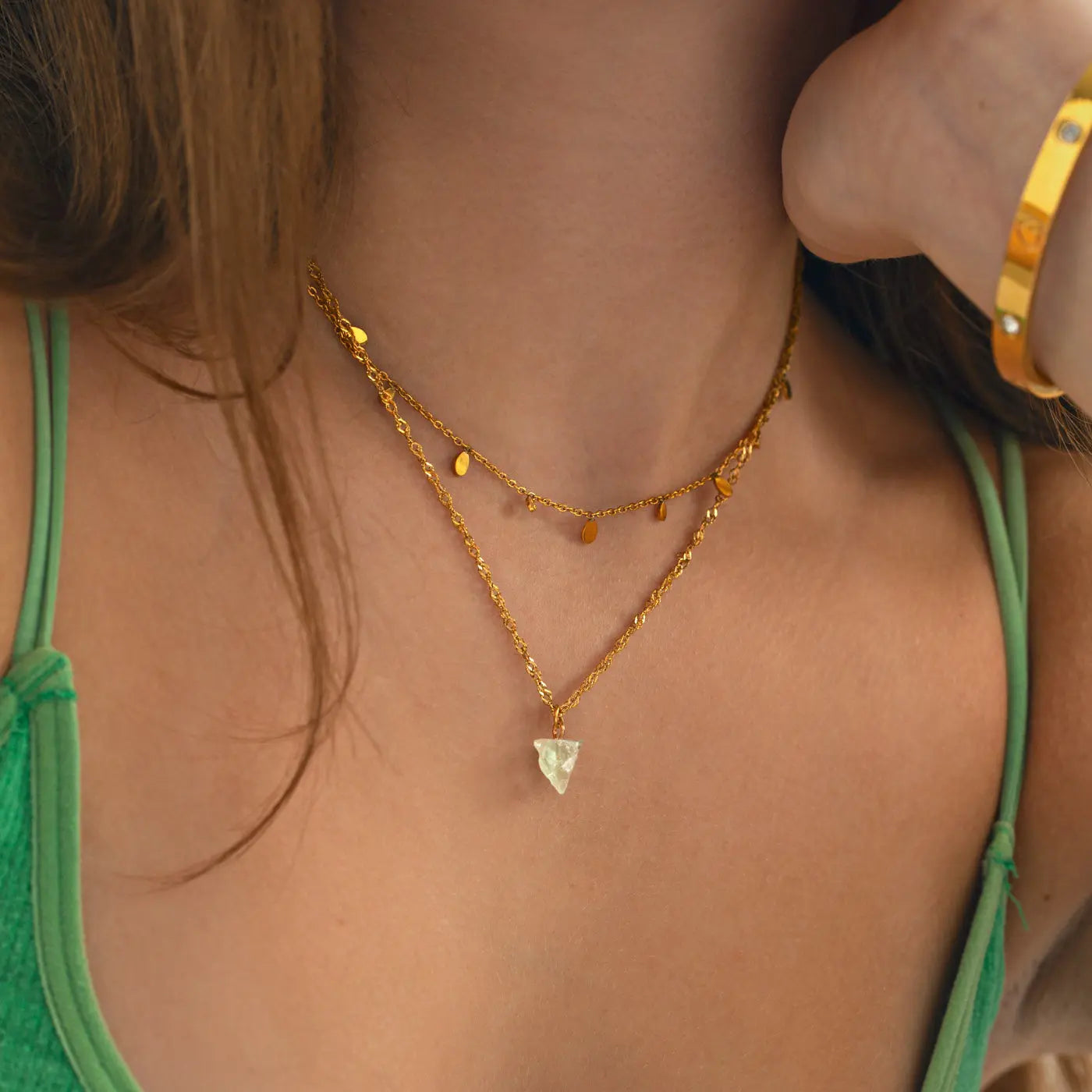 Girl On Fire Amazonite Necklace