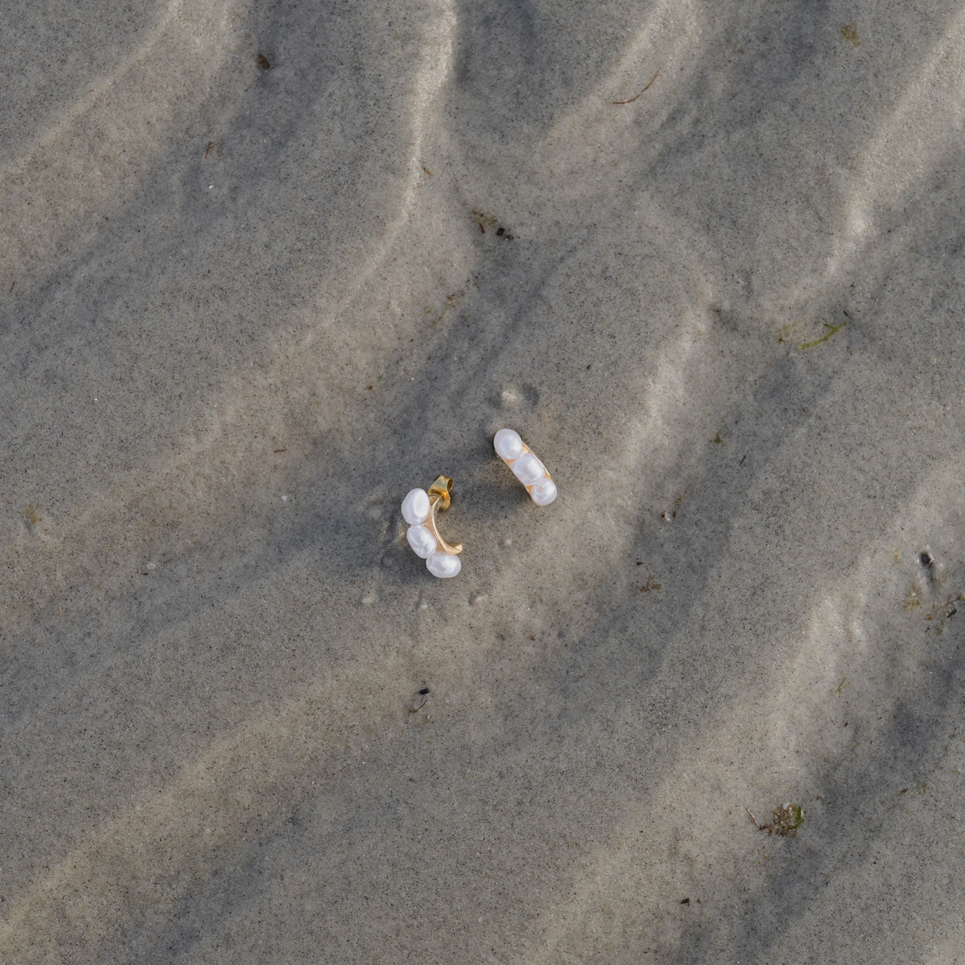 Essie - Pearl Hoop Stud Earrings