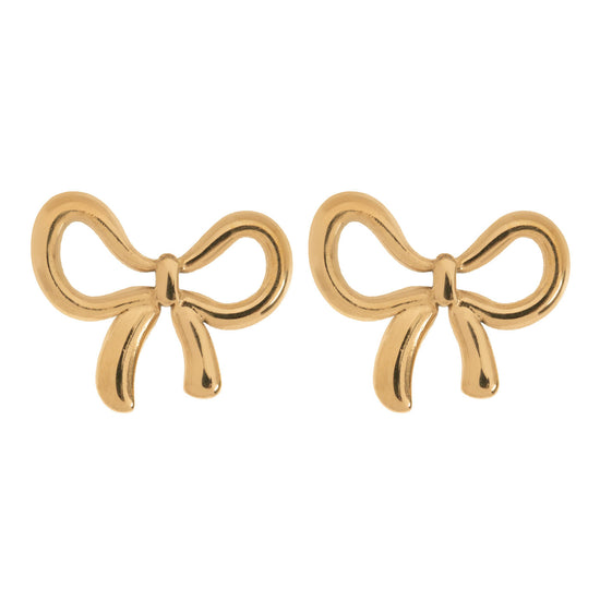 Juliette - Bow Stud Earrings Stainless Steel