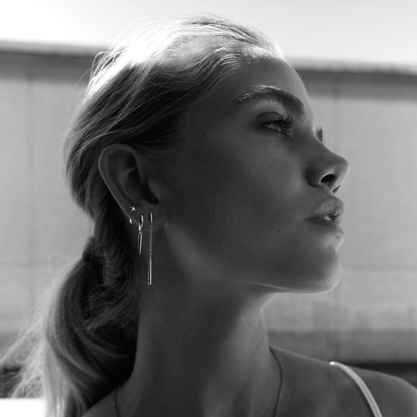 Nyah - Spike Hoop Earrings Gold