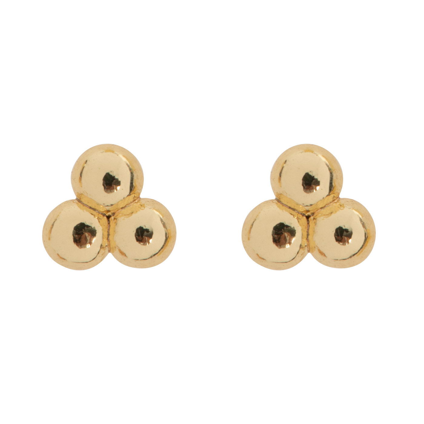 Agnes - 3 Balls Small Stud Earrings