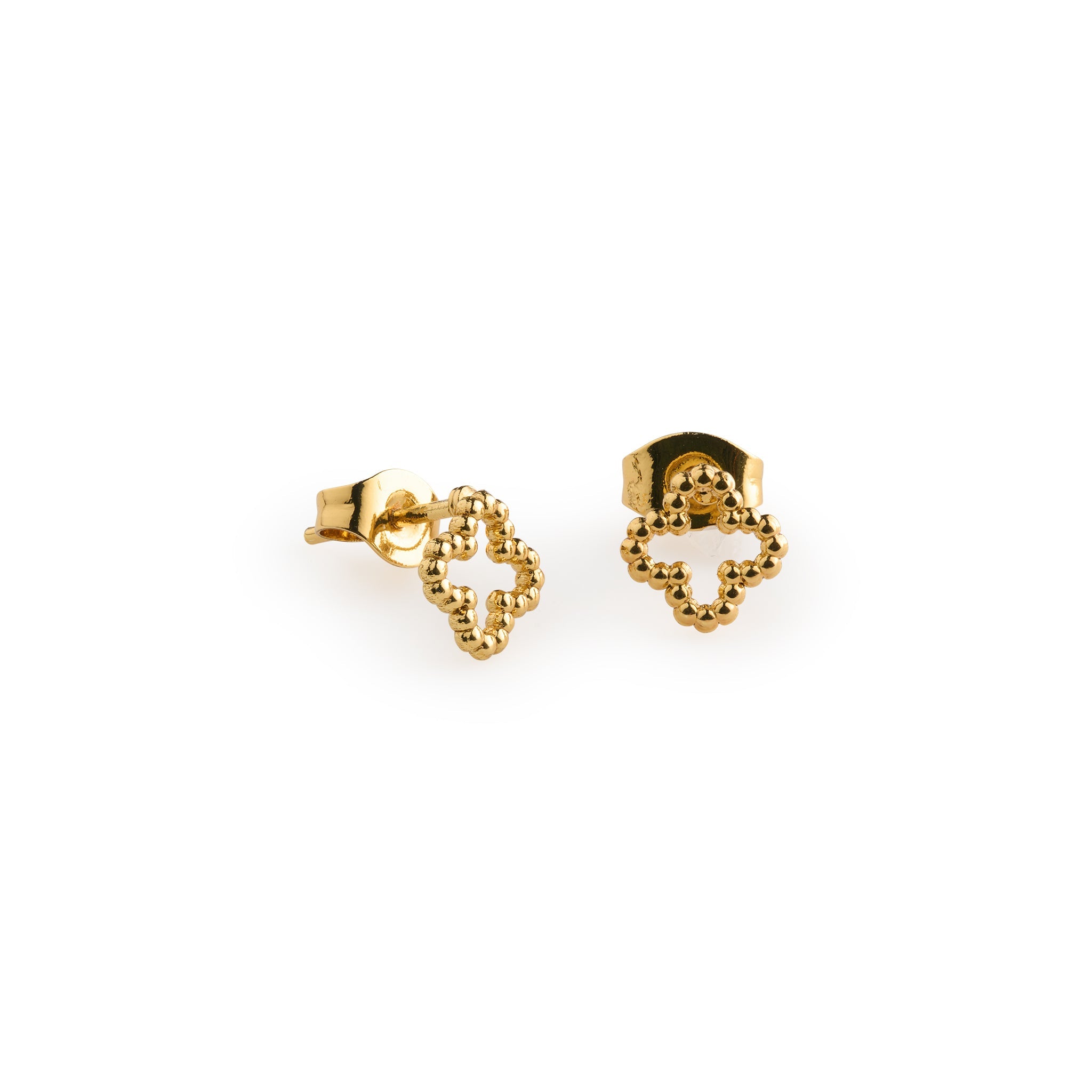 Irma - Clover Stud Earrings Stainless Steel - Gold