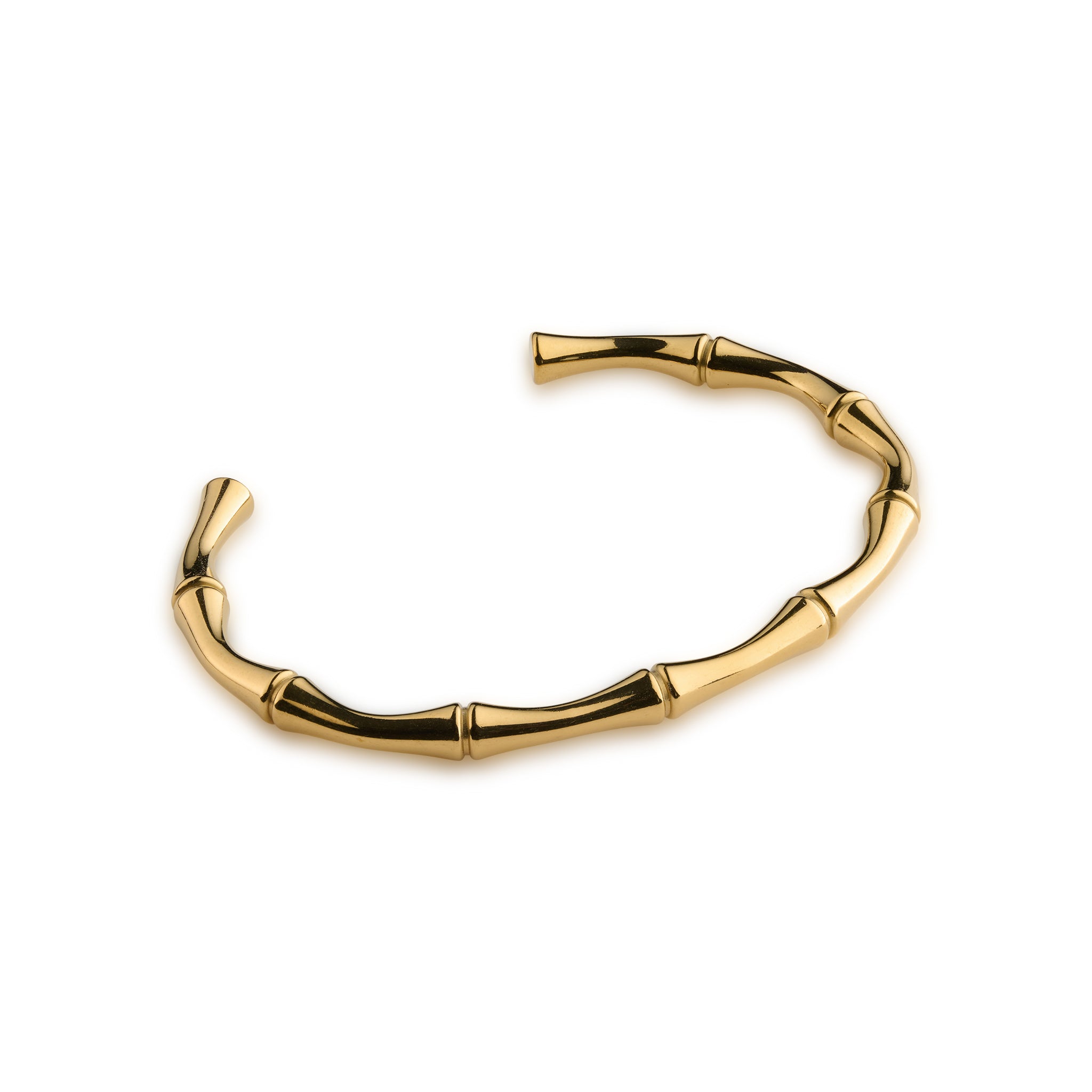 Tyra - Bamboo Bangle Bracelet Stainless Steel - Gold