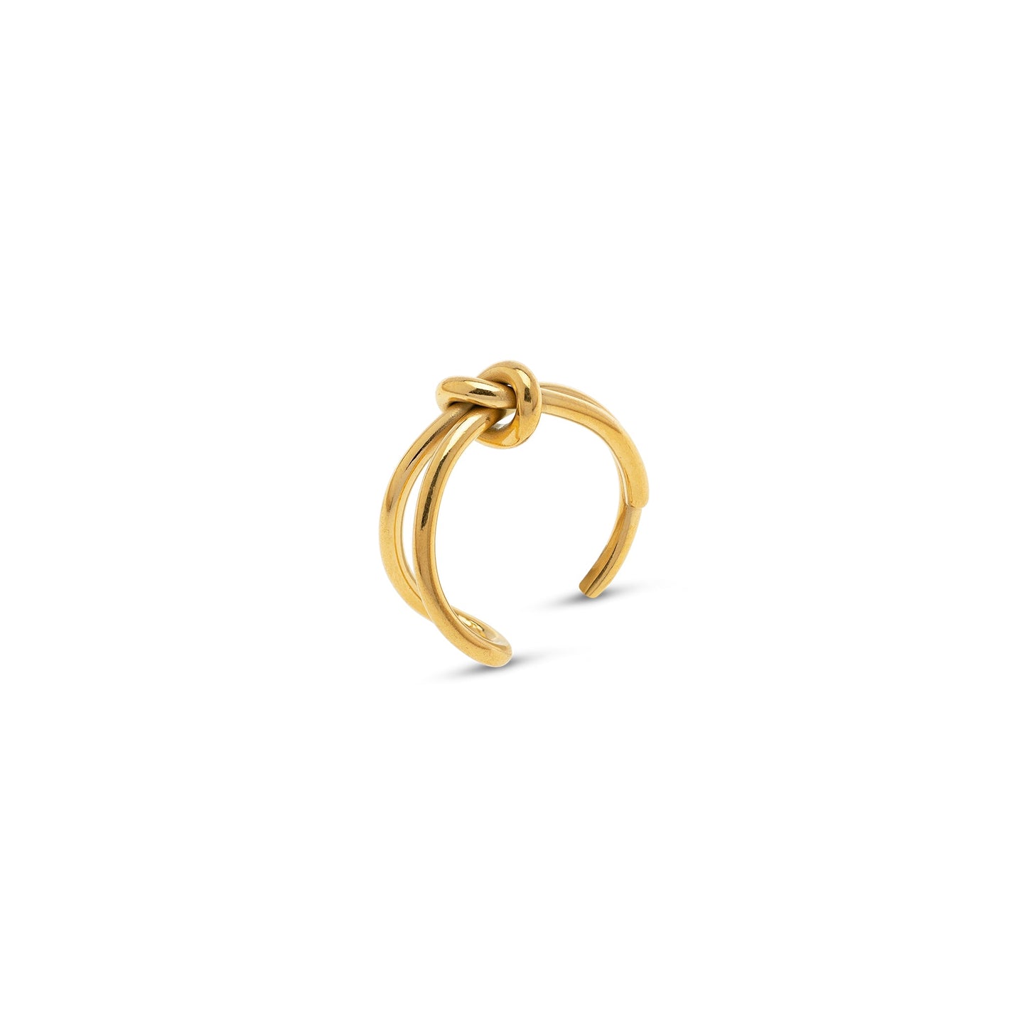 Poppy - Knot Ring Stainless Steel - Gold Gold